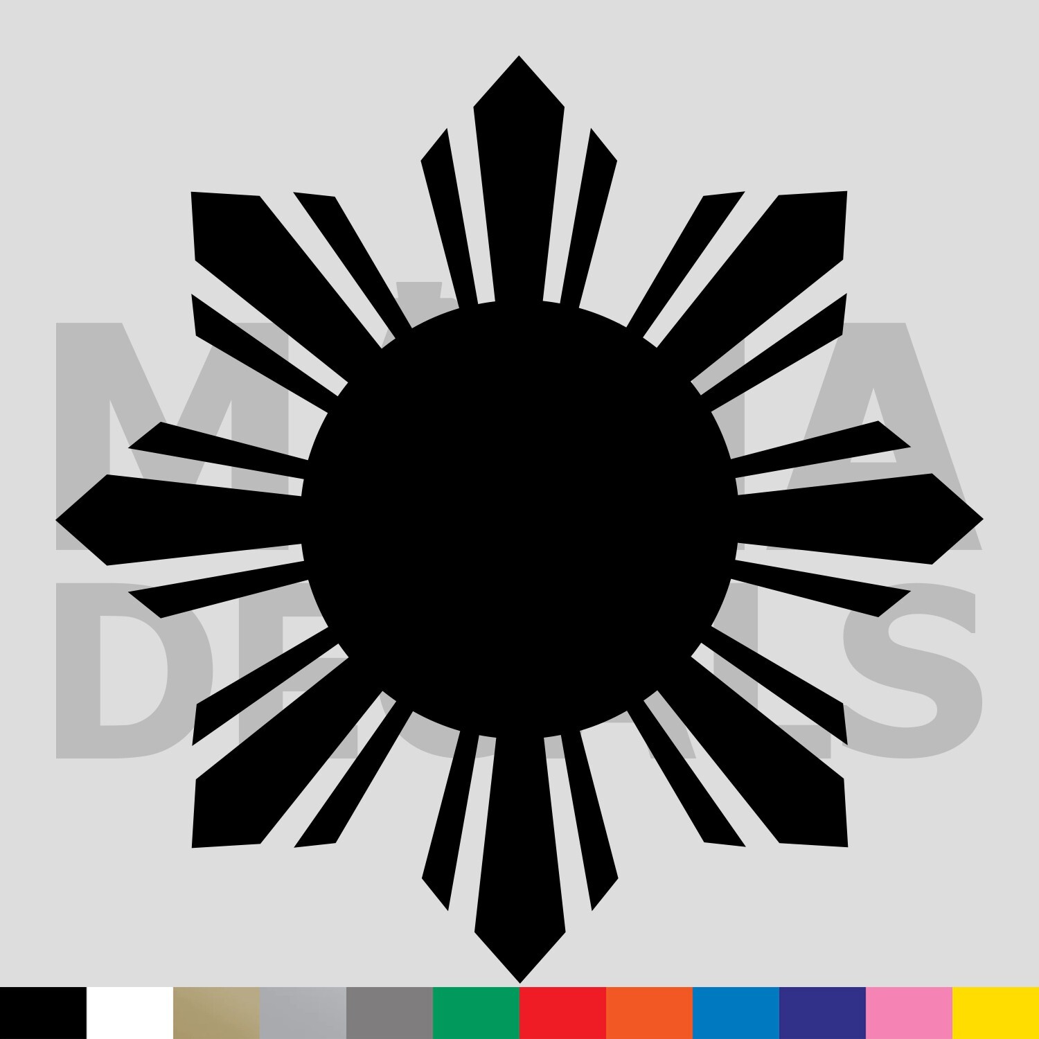 Philippines Sun Vinyl Die Cut Decal Sticker – Filipino Flag