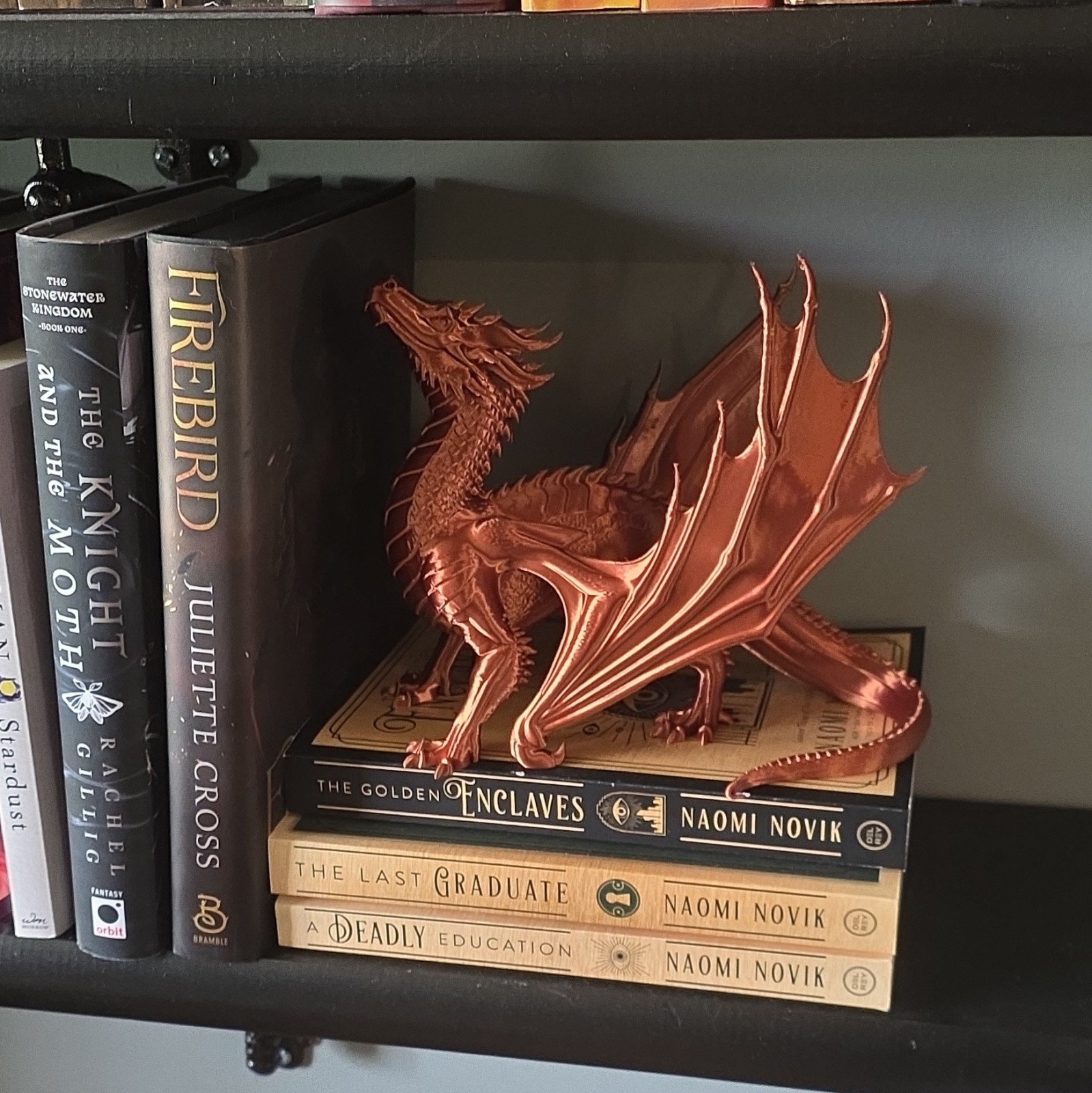 3d printed Dragon Fantasy Bookends for Office Decor