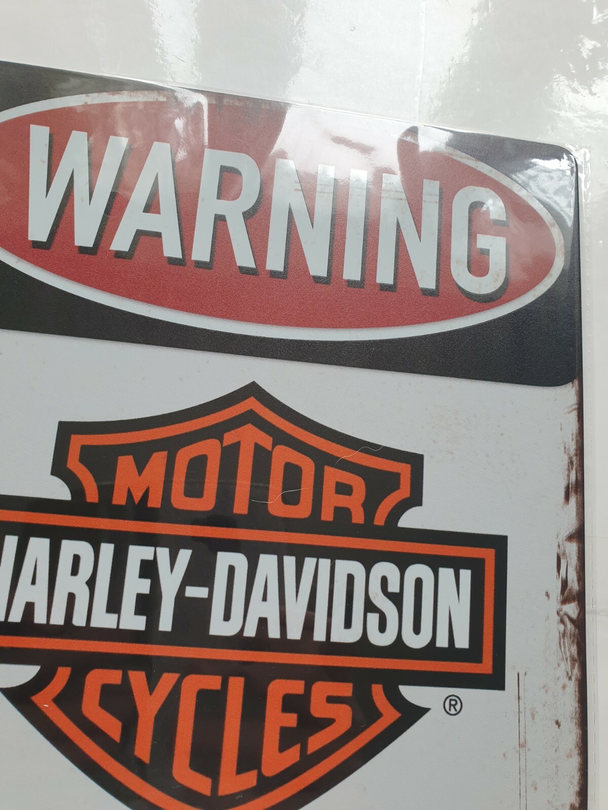 Harley Davidson Parking Only Metal Plaque Garage Man Cave Motorcycle FREE P&P