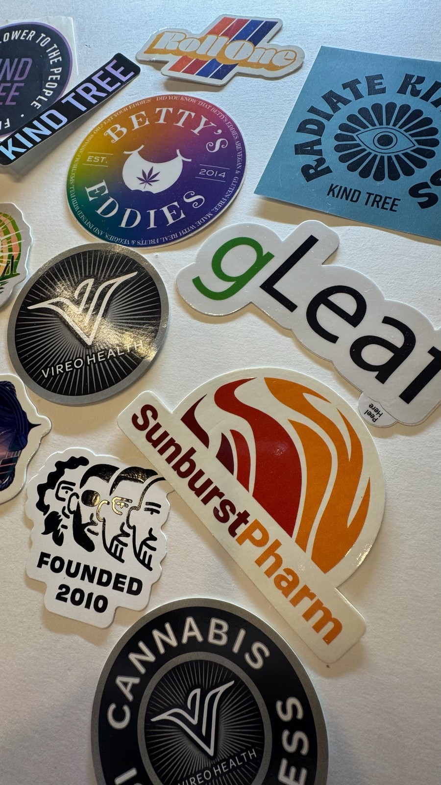Cannabis Industry Promo Stickers Branded Marijuana Collectible 420