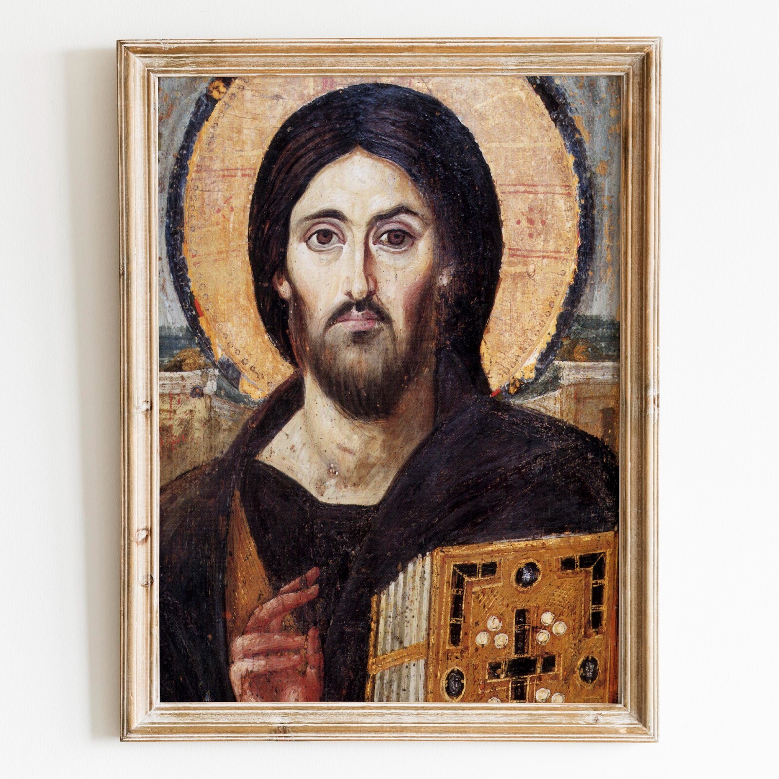 Christ Pantocrator Sinai Jesus Christ Christian Bible God Wall Art Poster Print