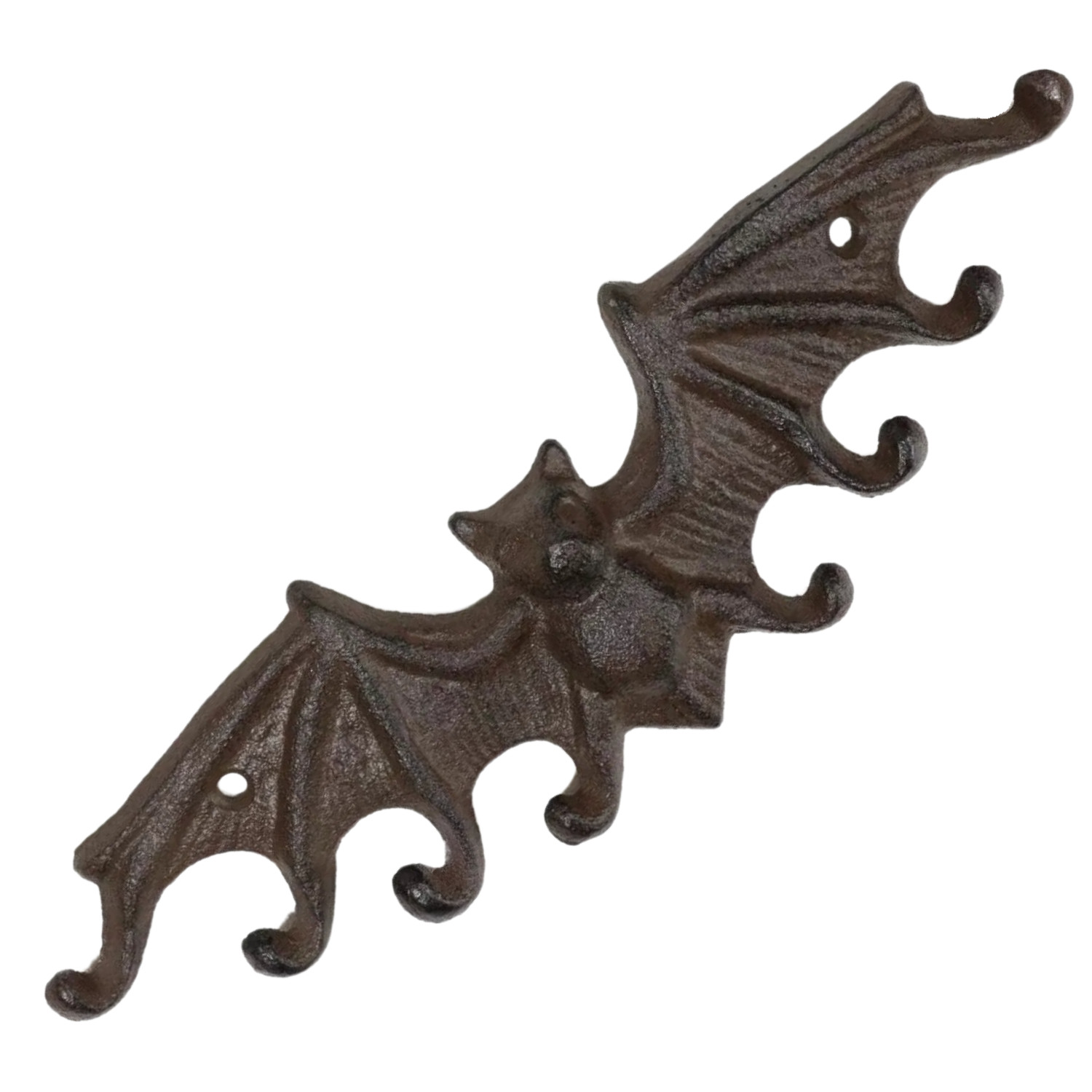 Austin Bat Wall Hook – Rustic Cast Iron Key Holder, Gothic Decor Gift for Bat Fa