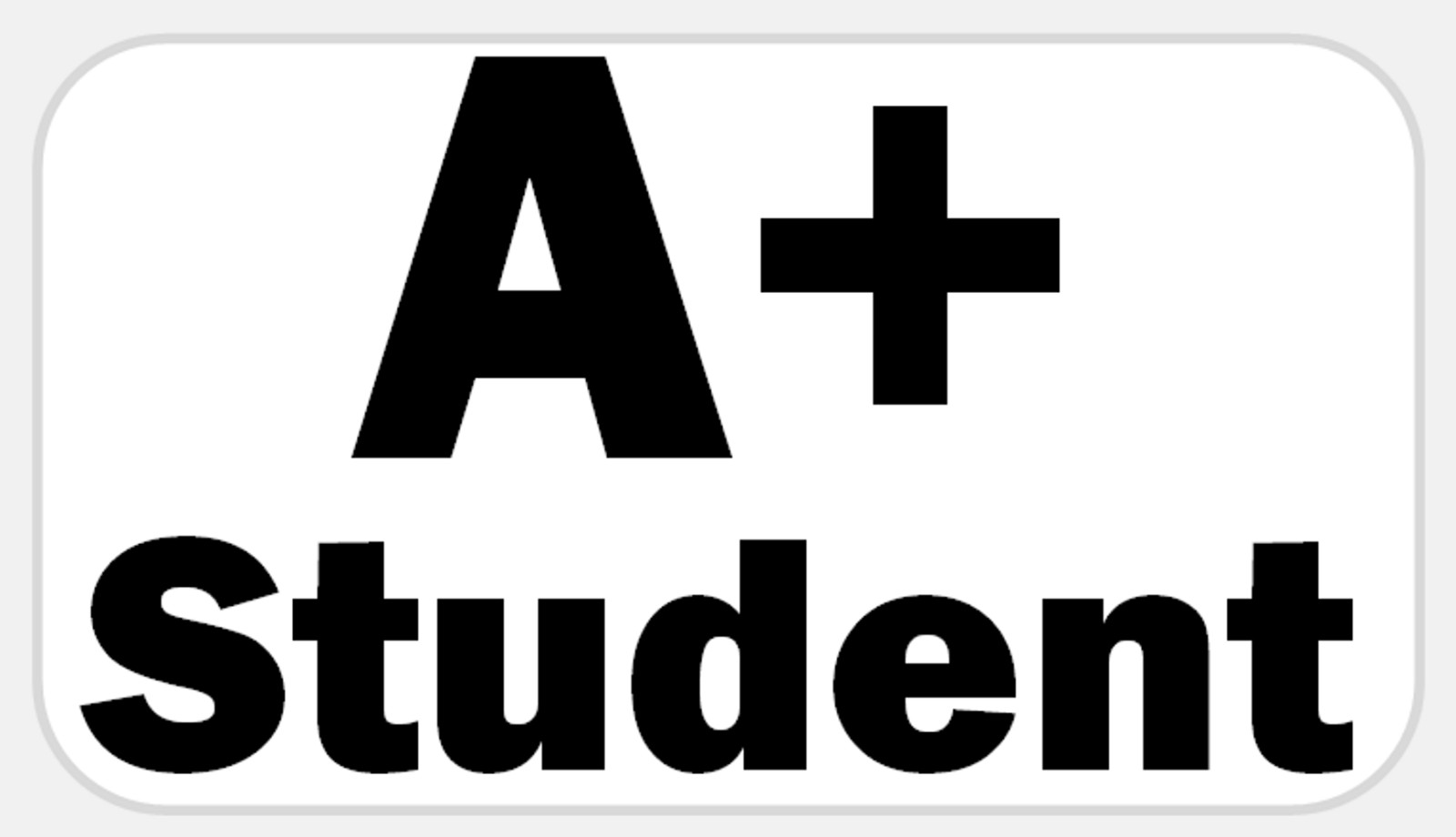A+ Student 25 Pcs Stickers Pack 2.25 x 1.25 in Teacher Classroom Grade Reward