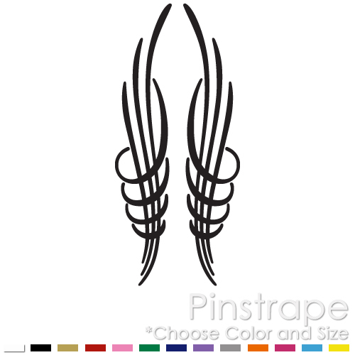 PINSTRIPE SET CHOPPER BIKE FENDER TANK CAR WINDOW VINYL DECAL STICKER (PS-08)