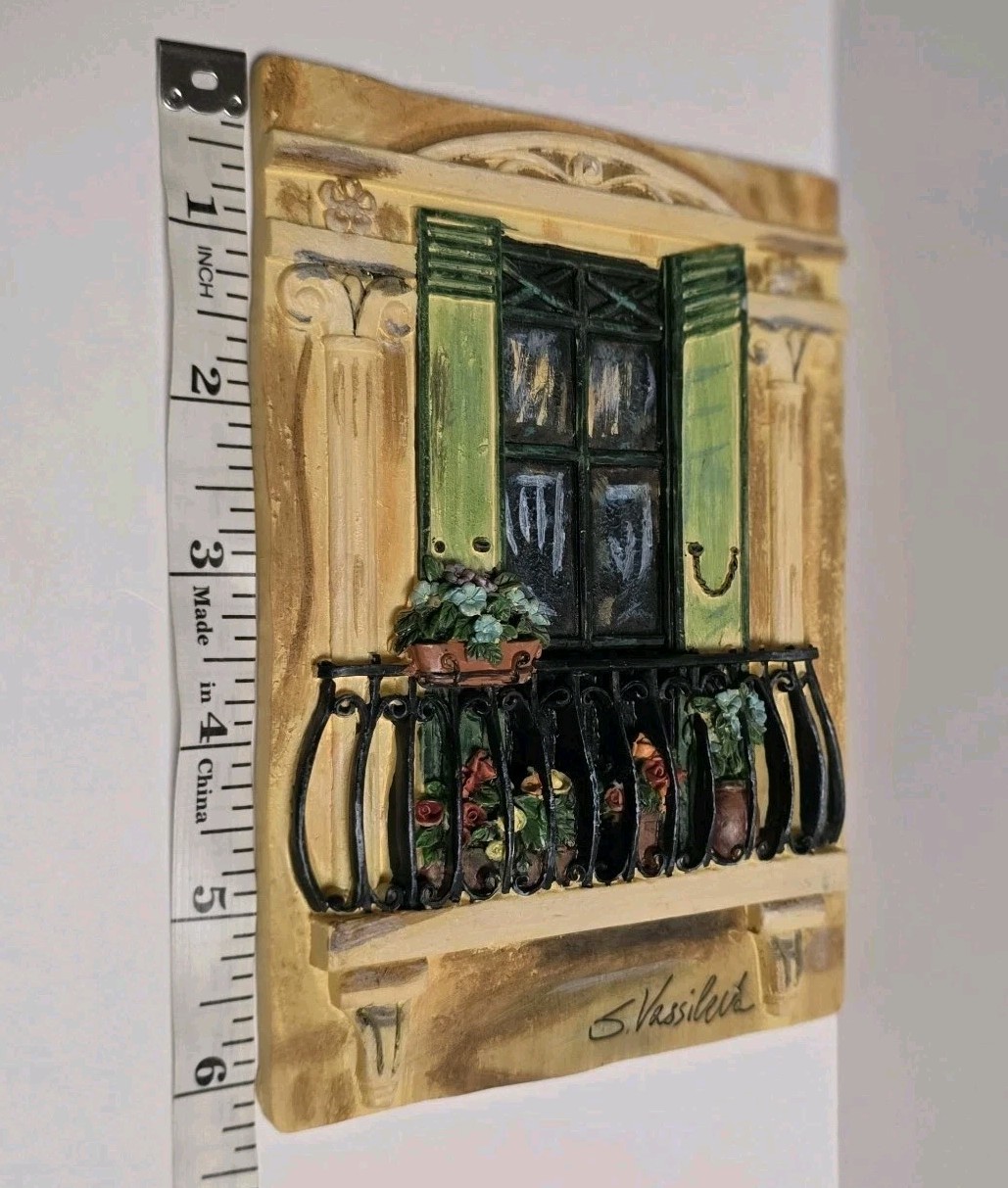 Kate McRostie Silvia Vassileva 3D Resin Tuscan Wall Plaque Art Pair Decor Sets