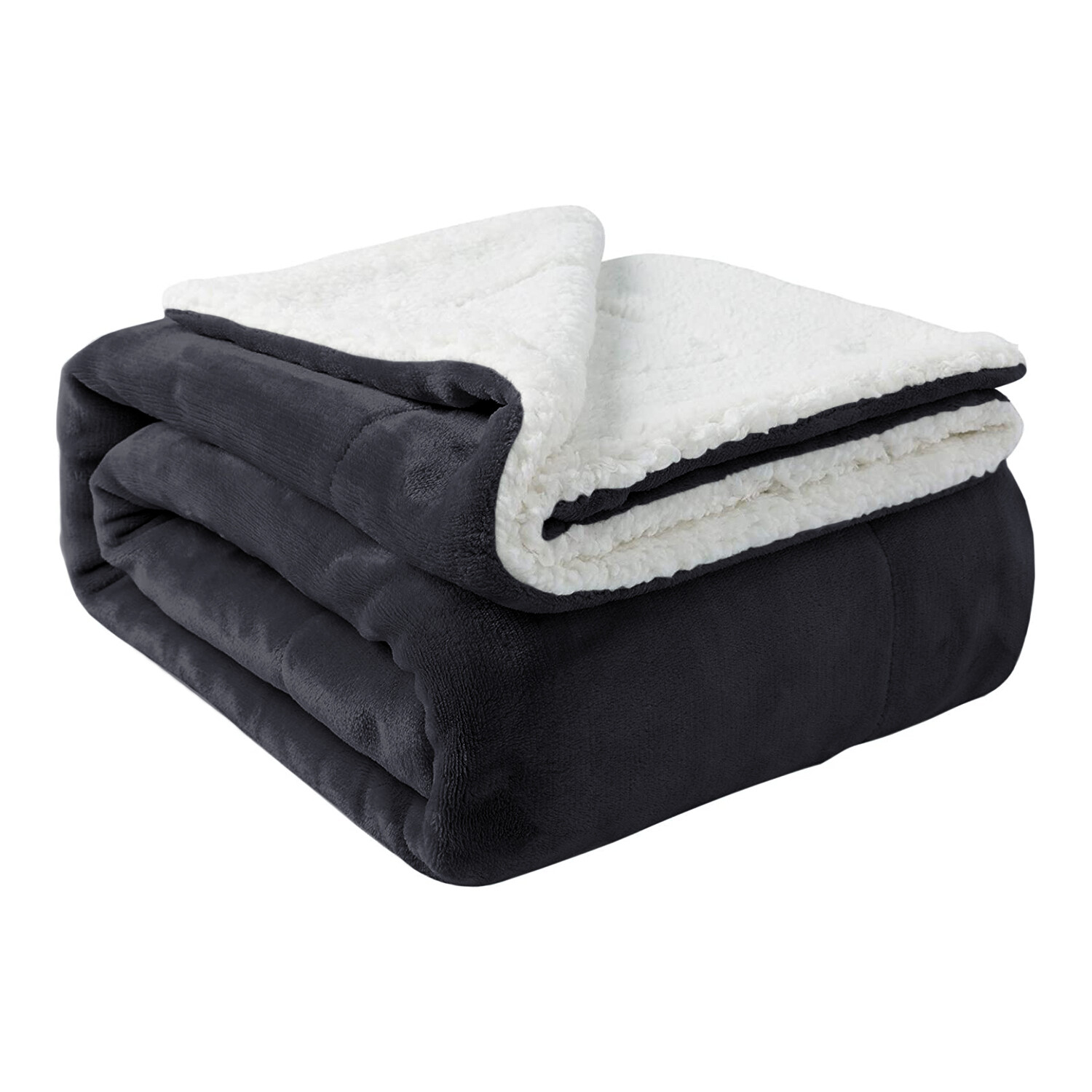 Reversible Sherpa Fleece Throw Twin Queen Size Soft Warm Sofa Bed Couch Blankets