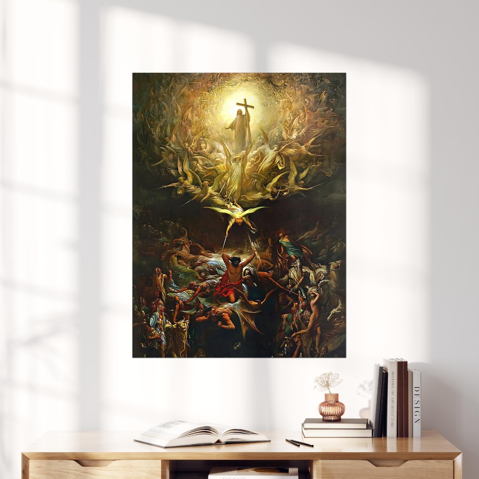 The Triumph Of Christianity Over Paganism Jesus Bible God Wall Art Poster Print
