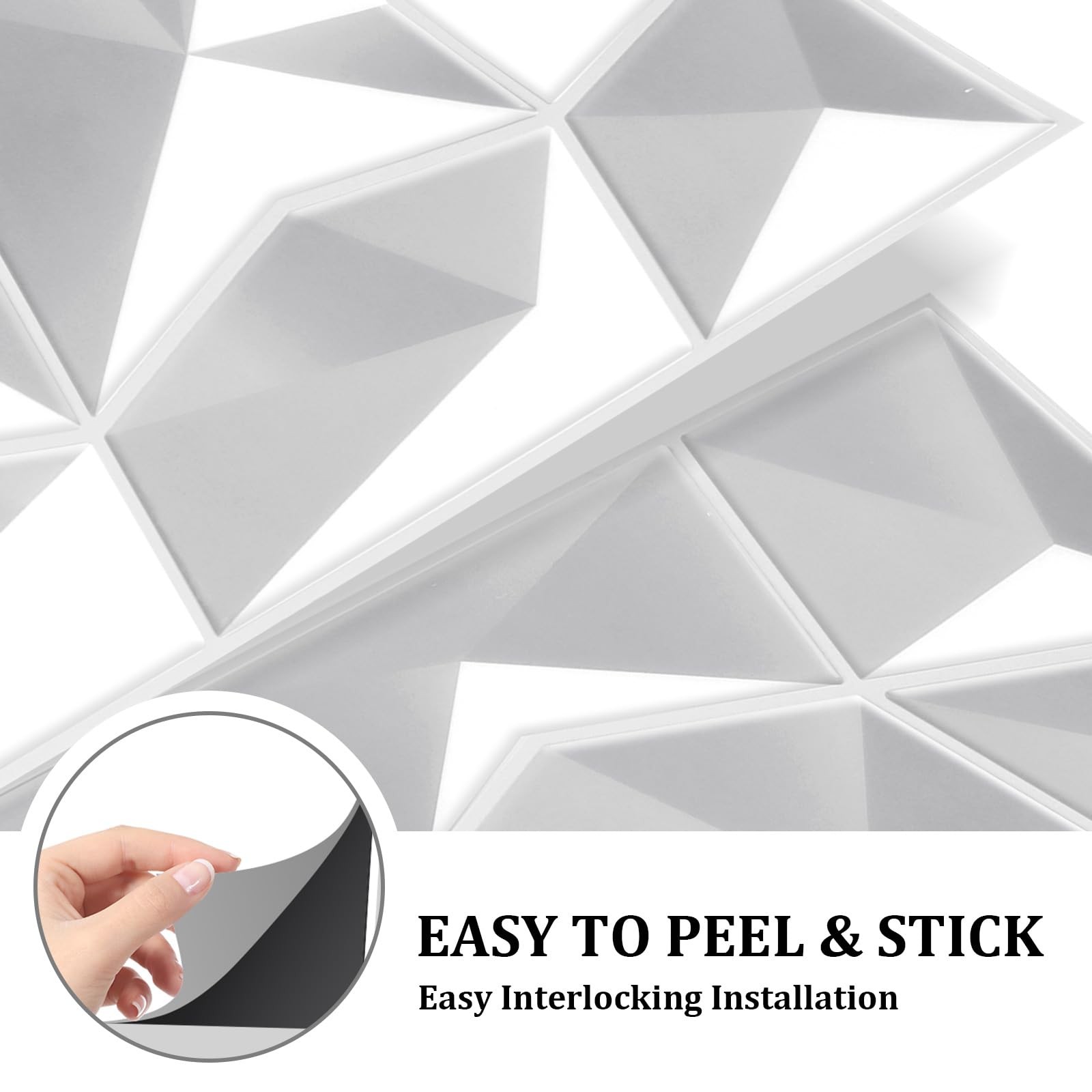 10-Sheet Peel and Stick Tile Backsplash 12″x12″x0.04″, Backsplash for Kitchen…
