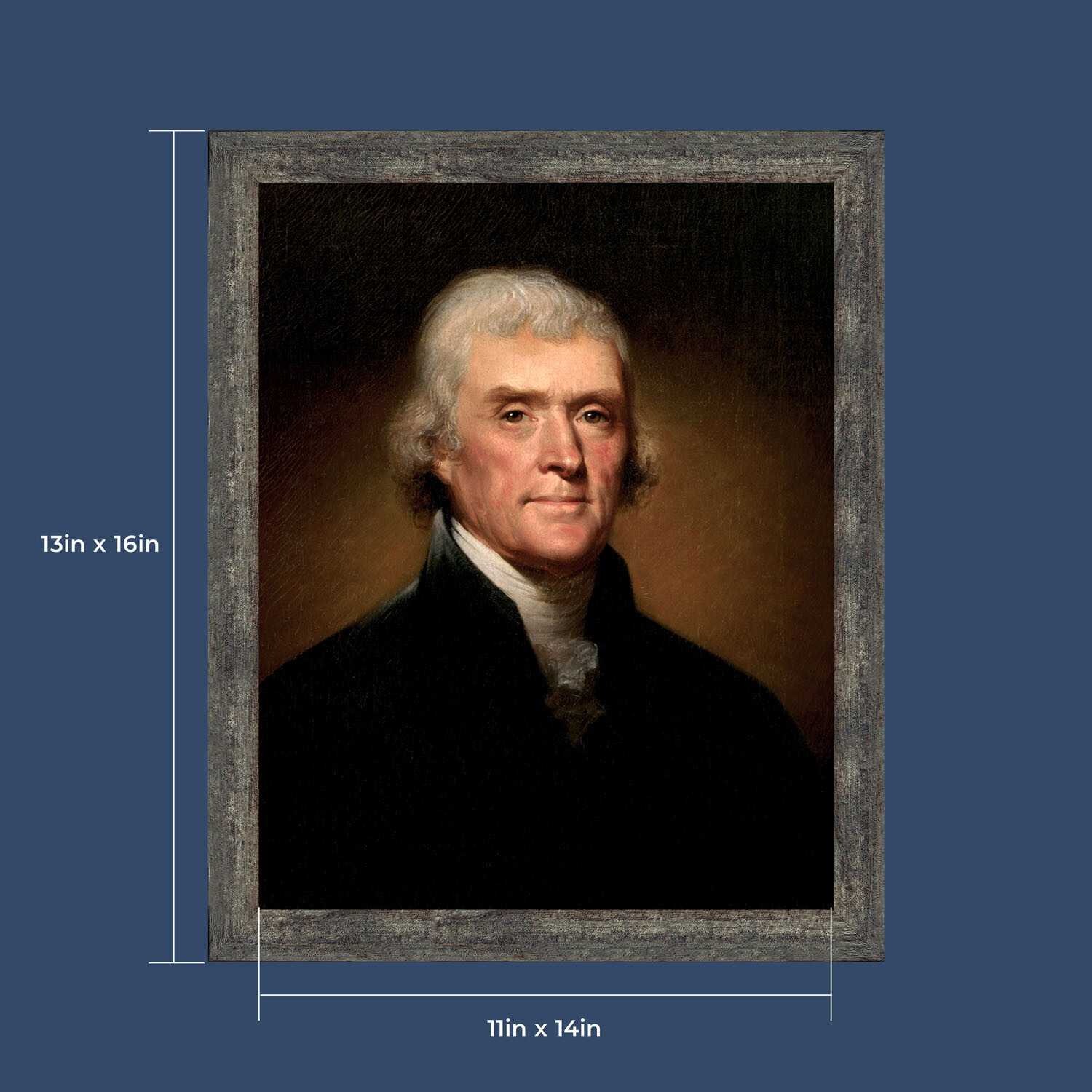 Thomas Jefferson by Rembrandt Peale, World Famous Wall Art Collection