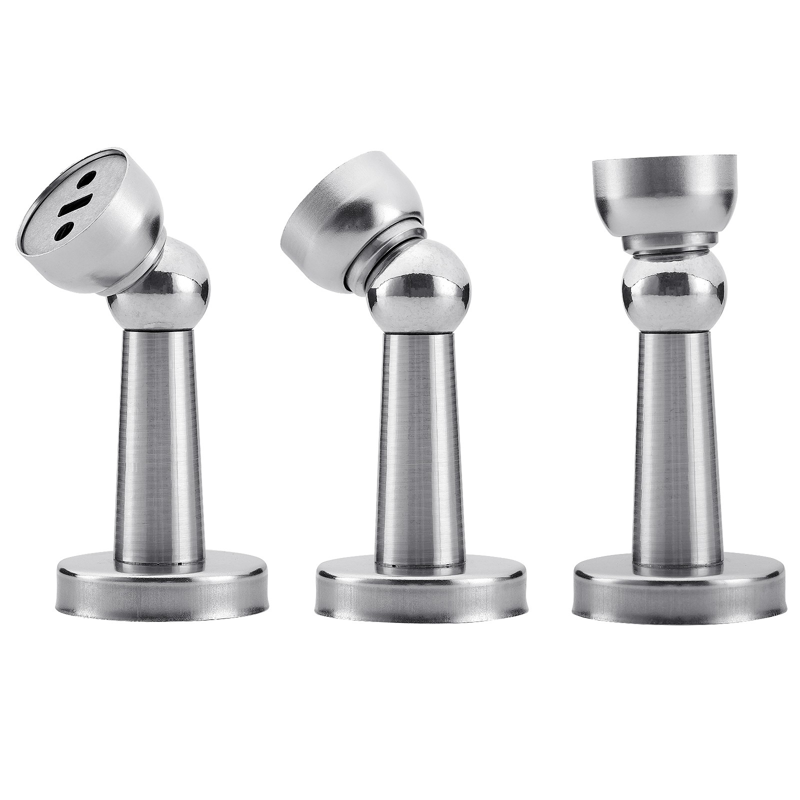 Magnetic Door Stopper Stainless Steel Wall/Floor Mounted Holder for Home Office