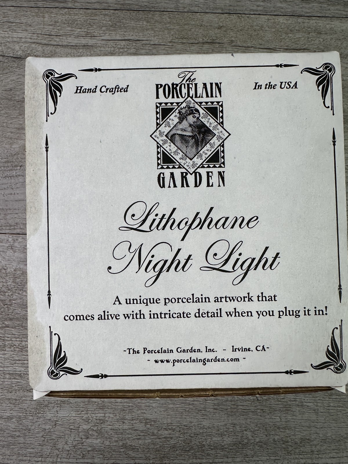 The Porcelain Garden Lithophane Night Light “Guardian Spirit” by Karen Noles NEW