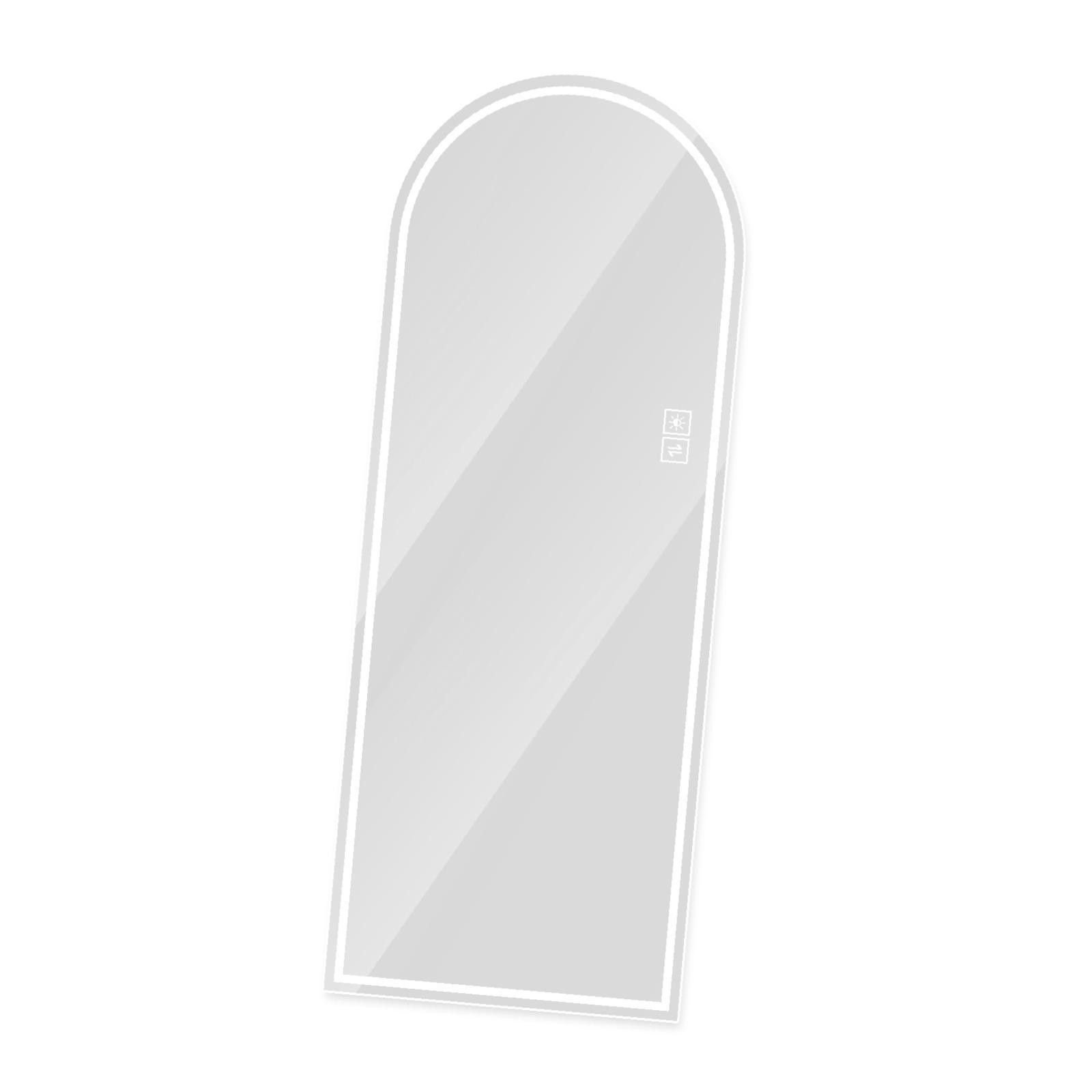 Adjustable Lighted Arch Design Full Length Mirror High Clarity LED Floor Mirror