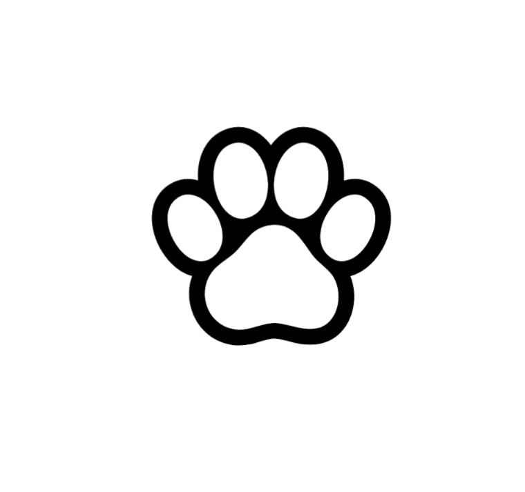 Paw Print Vinyl Decal Sticker -Multiple Colors & Sizes- FREE SHIPPING