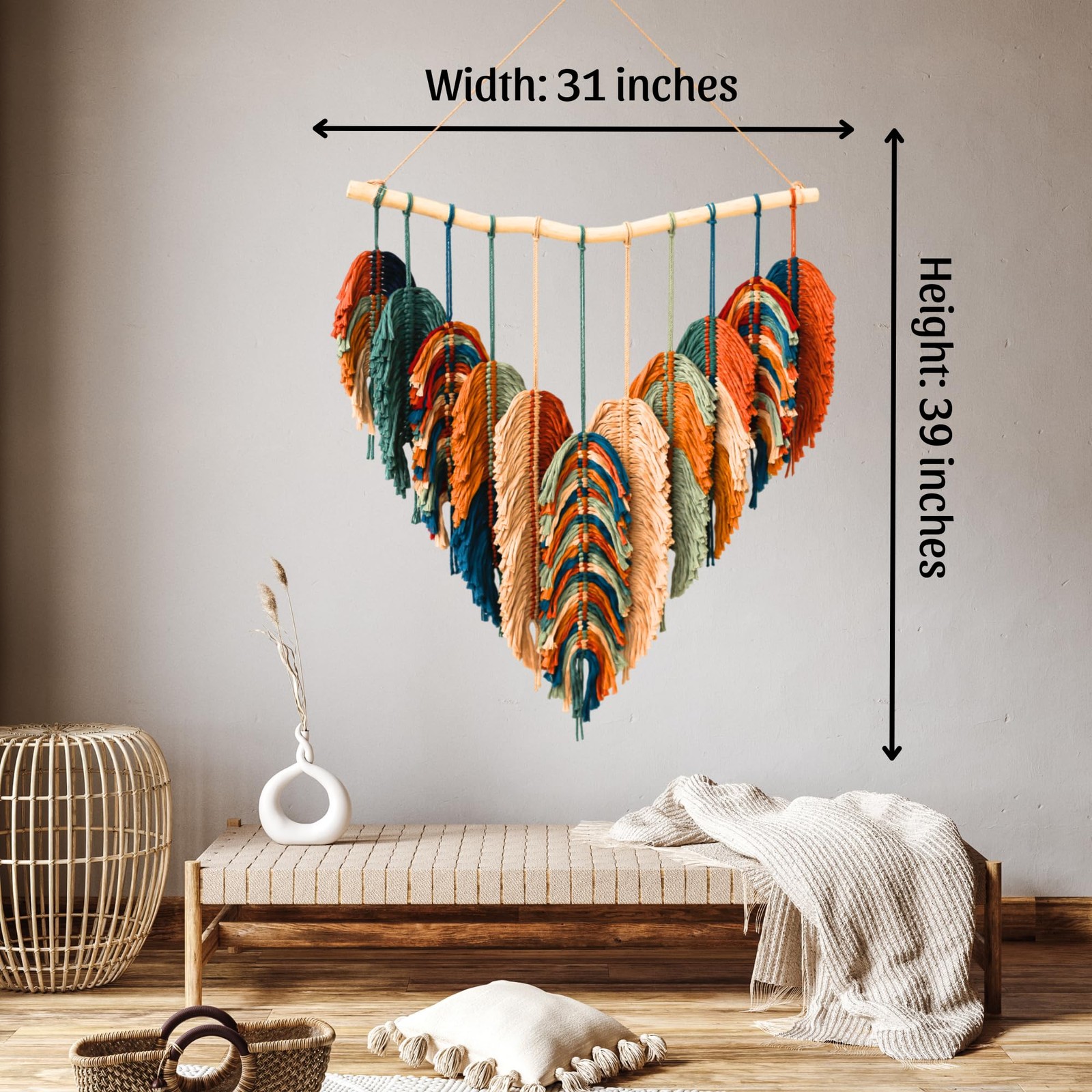 Boho Wall Decor – Large Macrame Wall Hanging – Boho Bedroom Decor – Tapestry …