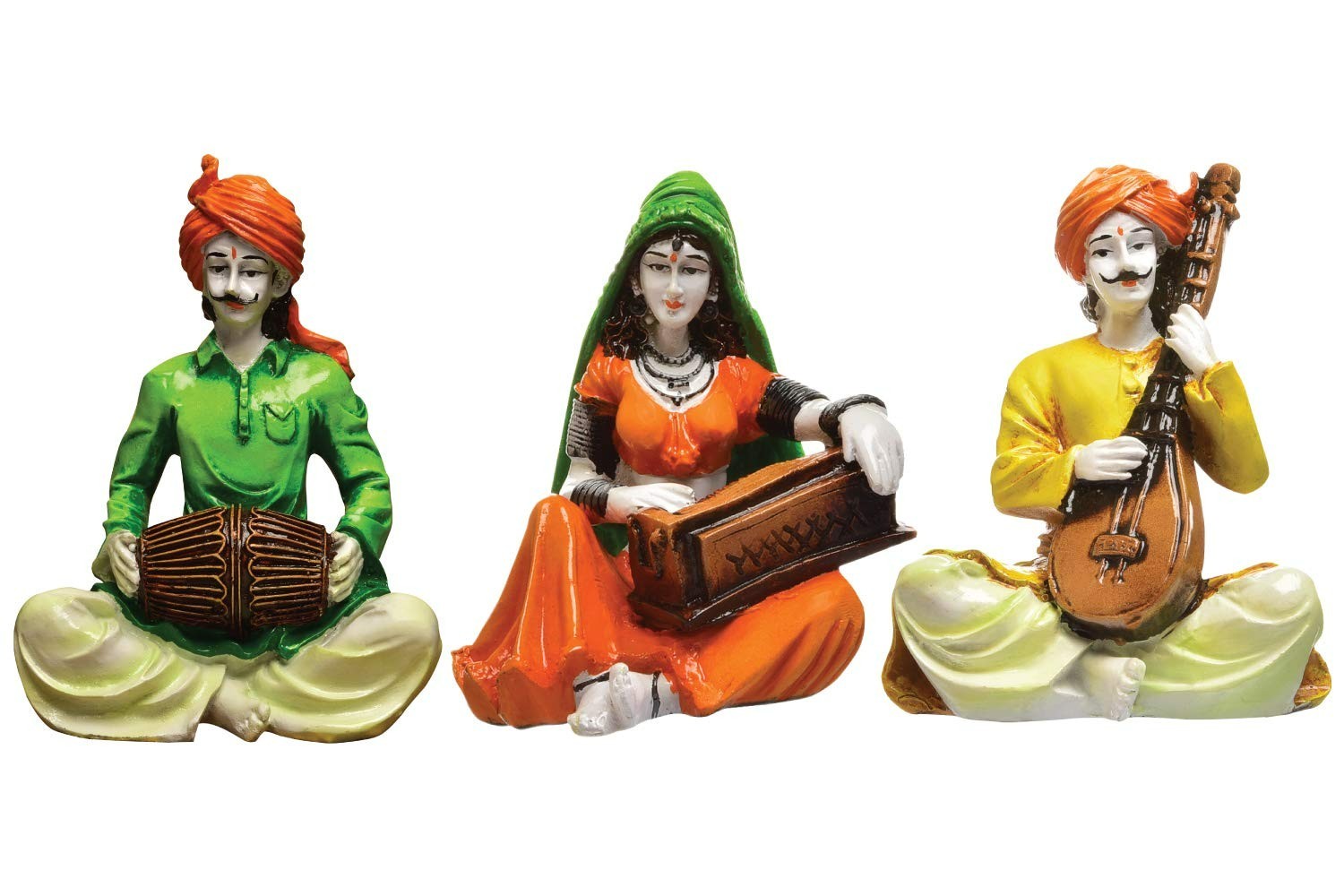 Home Decor Rajasthani Cultural Showpiece Polyresin Figurines Sculpture Statue