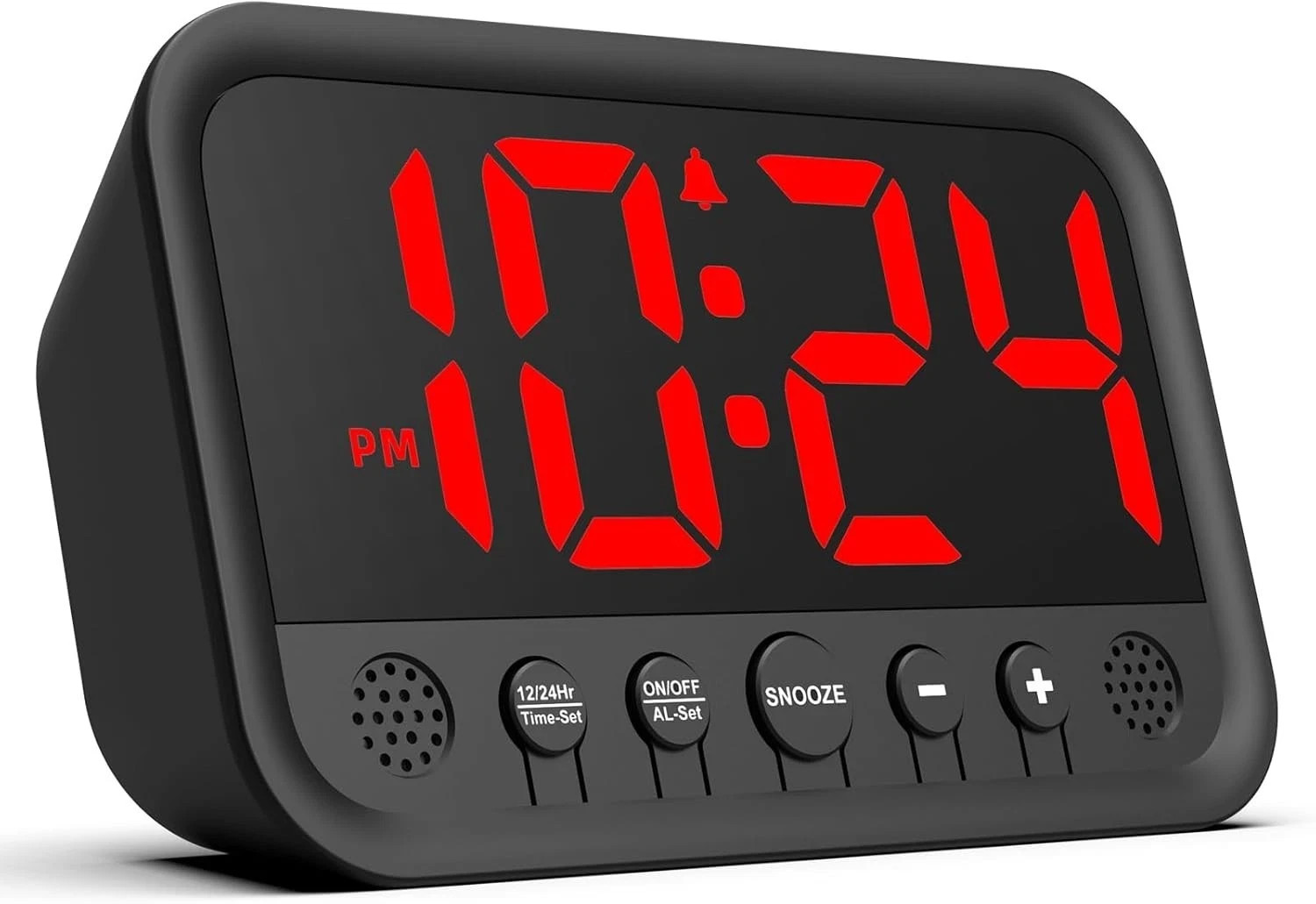 Digital Alarm Clock for Bedrooms – Plug in Electric Clock Big Numbers for Desk