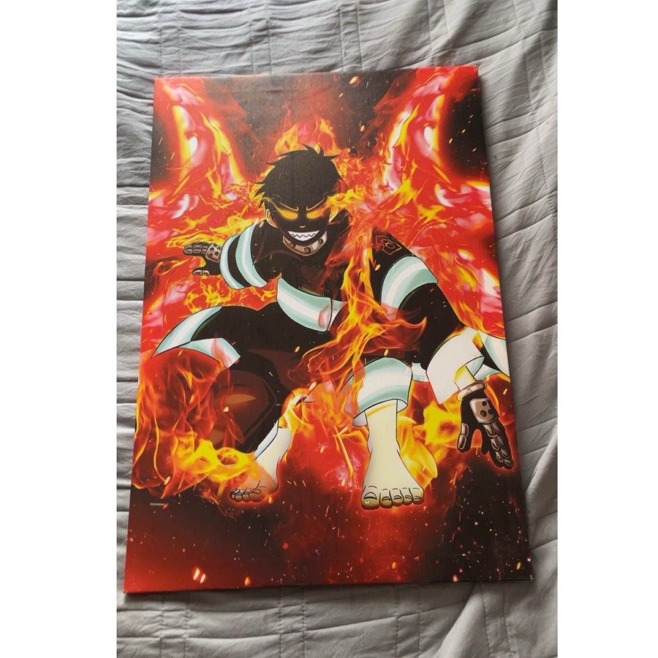 Fire Force! Devil Foot Print Shinra Kusakabe Anime Poster!