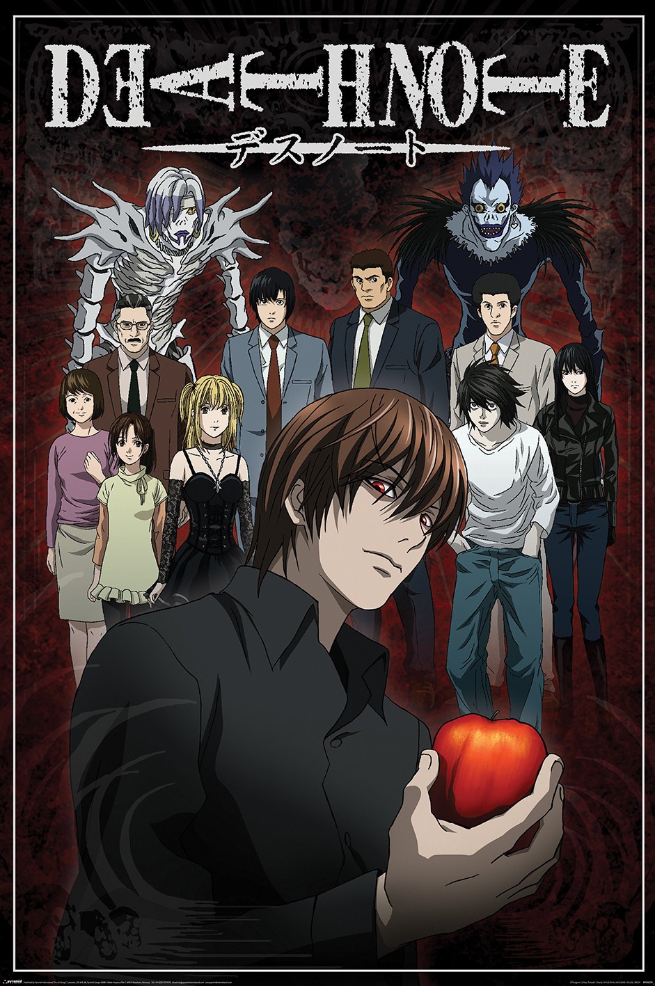 Death Note – Anime Poster (Characters – Light, L, Misa, Ryuk) (Size: 24″ x 36″)