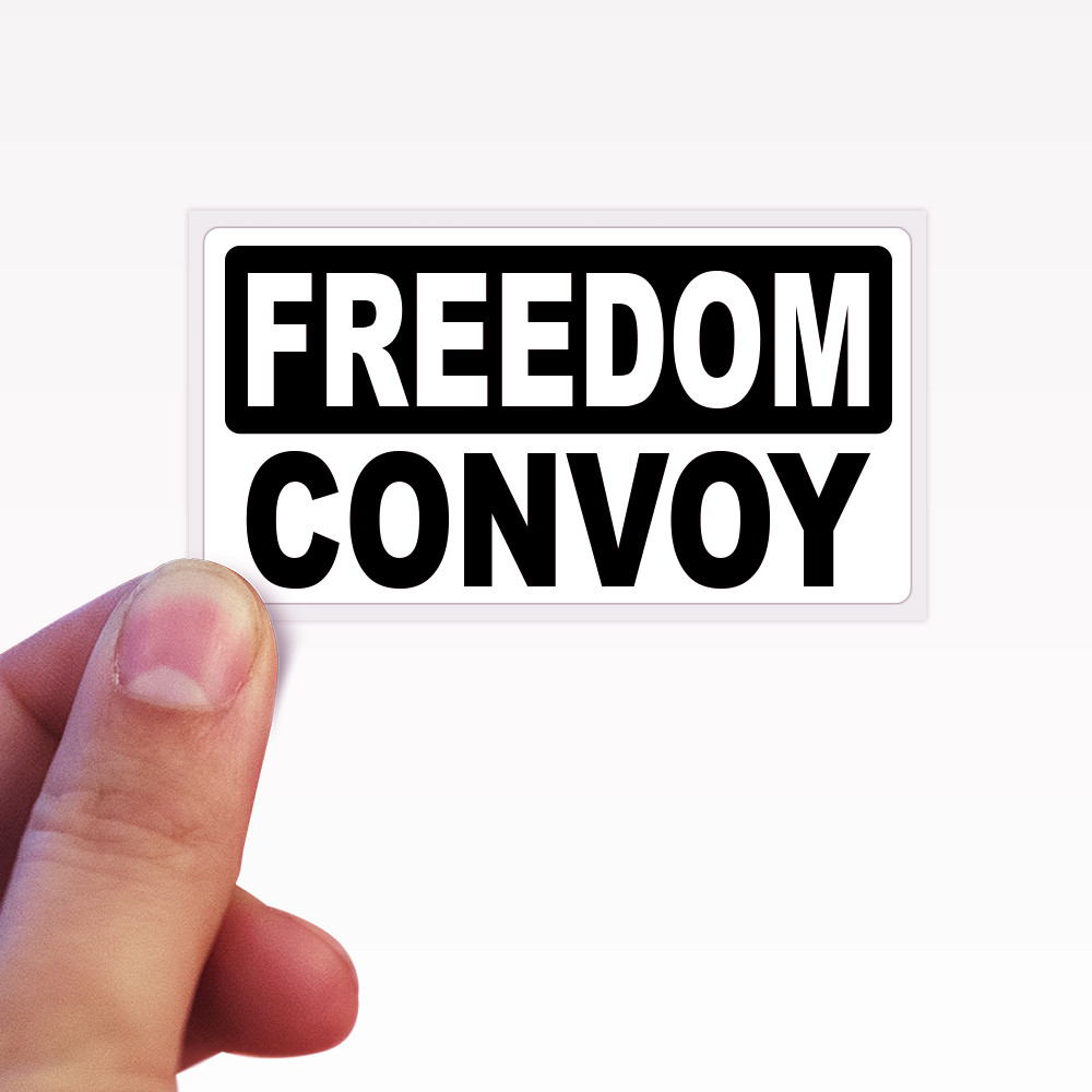 Trucker Freedom Convoy Protest Stickers Anti Mandate Trudeau 100 Action Pack