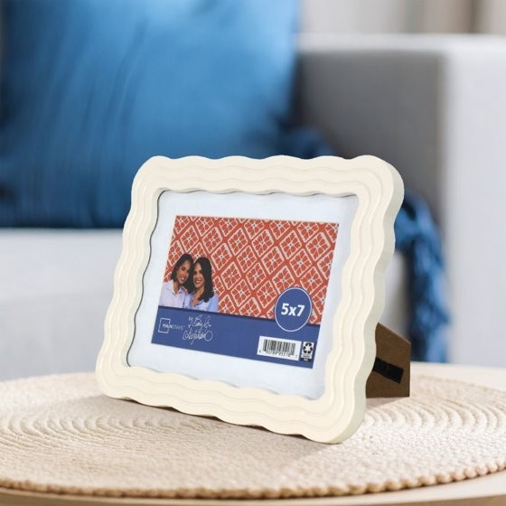 Mainstays by Becky G. Wavy Photo Frame, 5x7in 8x10in Mandarin Orange