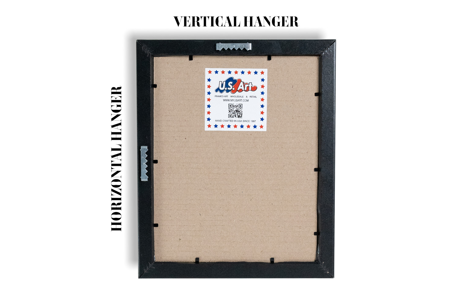US ART Frames 1.25″ Satin Black Teak Finish Picture Poster Frame 14 In Wide