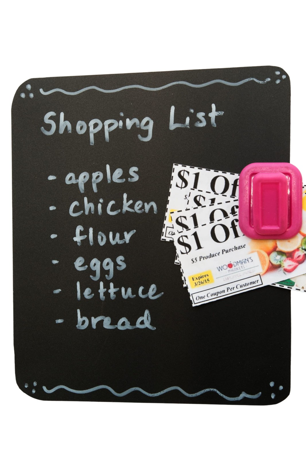Magnetic Chalkboard Self-Adhesive Sheets – Set of 2 Extra Large Reusable Chal…