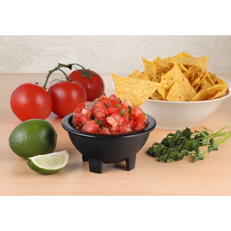 6 Pack BPA Free Plastic Salsa Serving Dish Lightweight Dipping Bowl Party Use