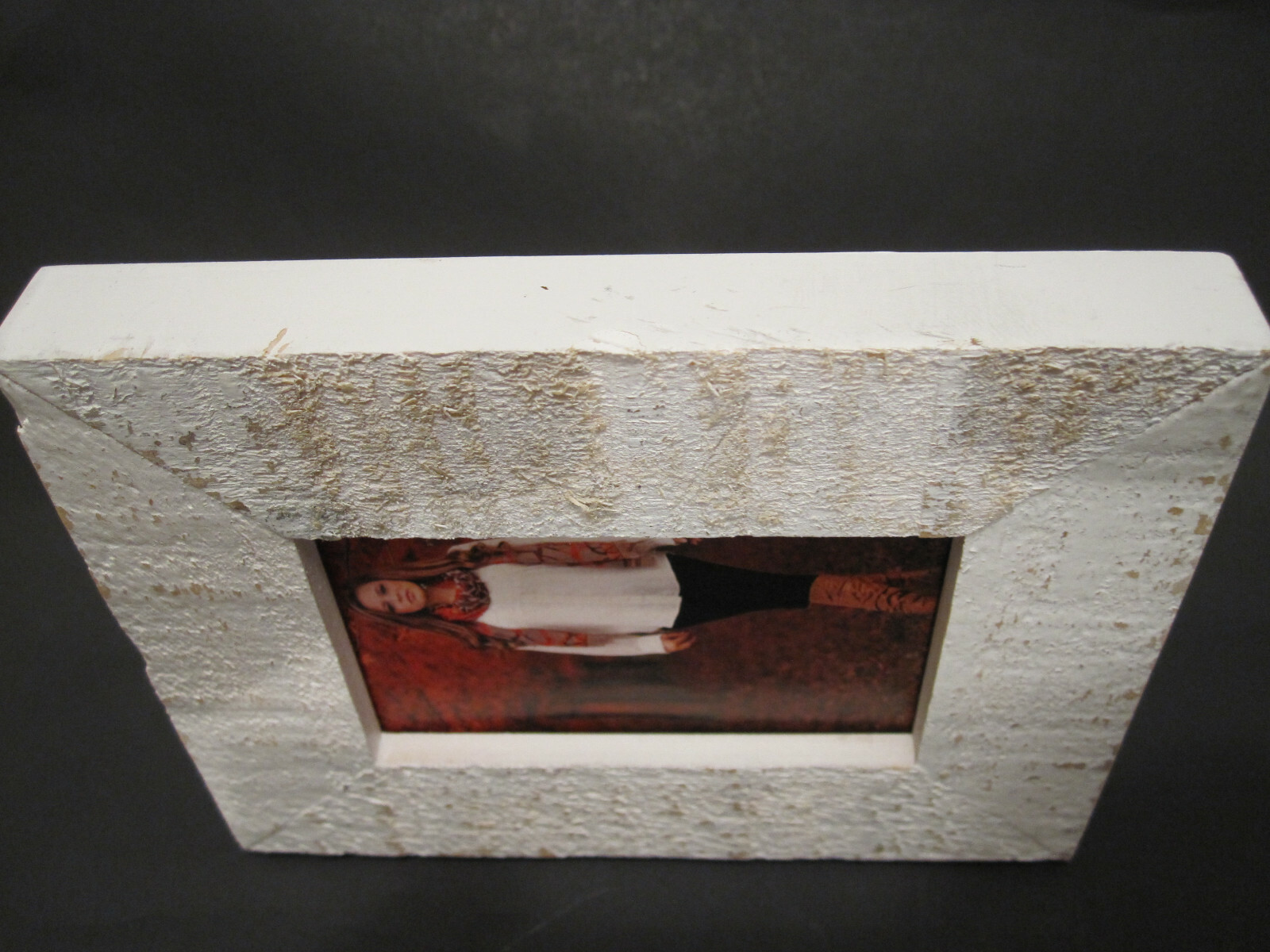 2×3″ In White Distressed Shabby Chic Wood Photo Picture Frame Tabletop