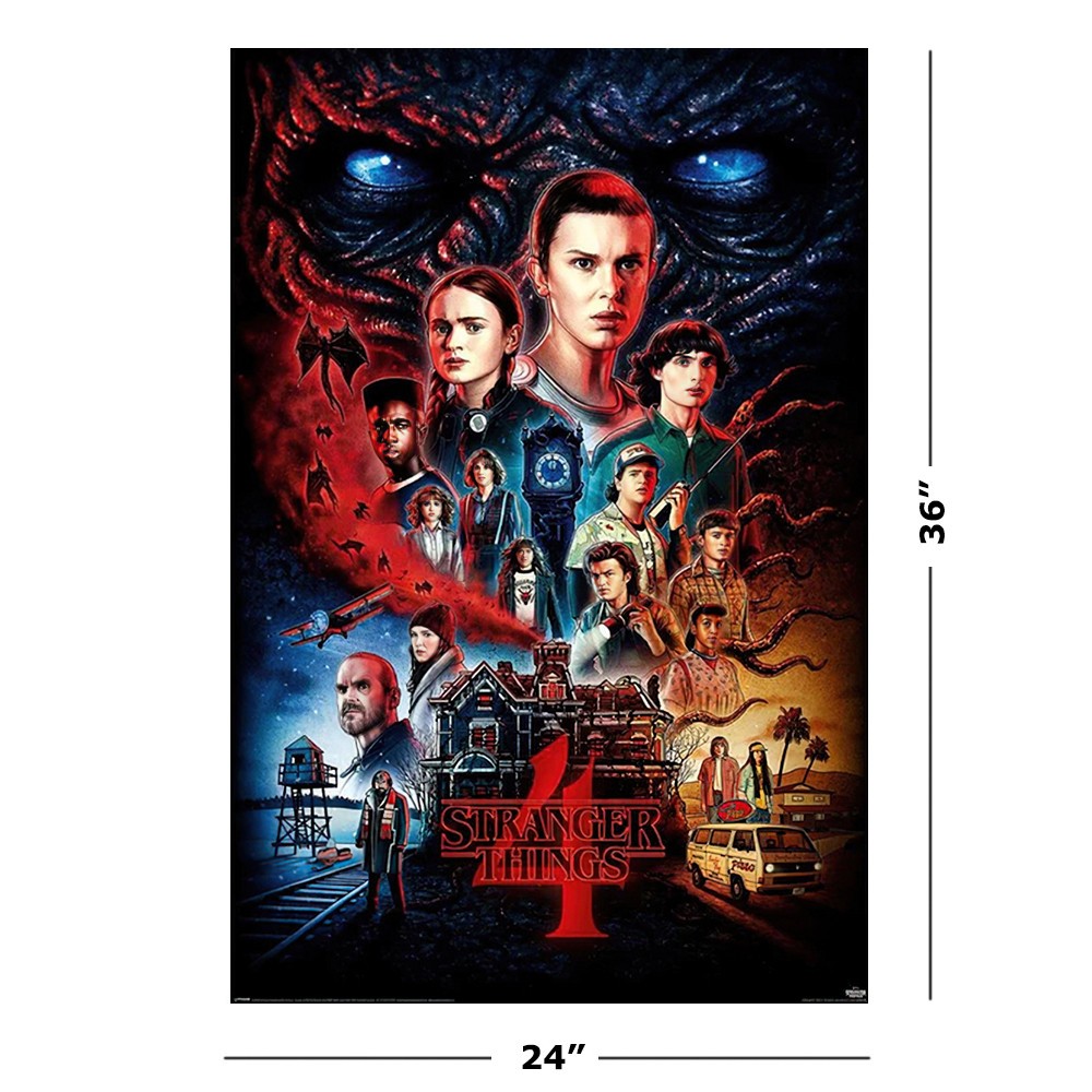 Stranger Things – Seasons 1, 2, 3, 4 & 5 – TV Show Poster Set (Regular Styles 4)
