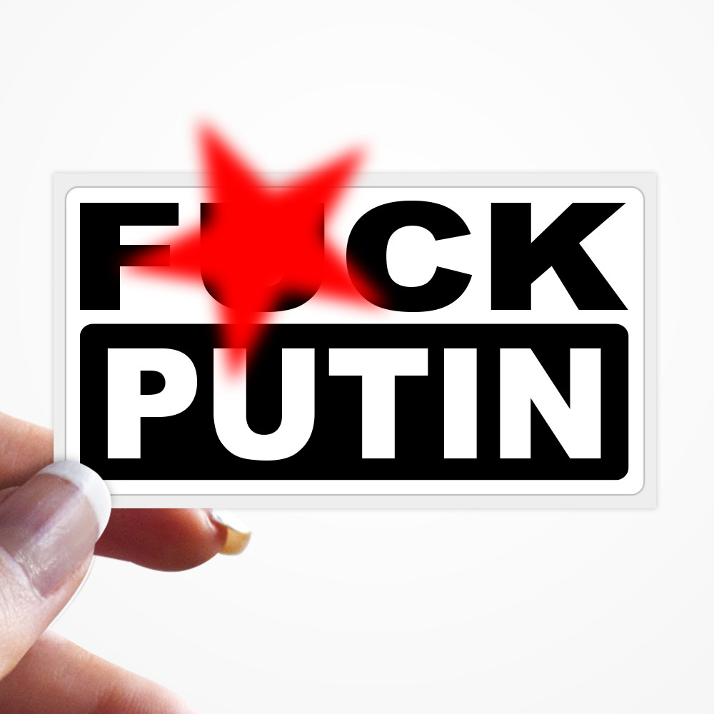 FCK PUTIN Stickers Anti VLADIMIR Screw USSR Save Ukraine- 25+ PCS Sticker Pack