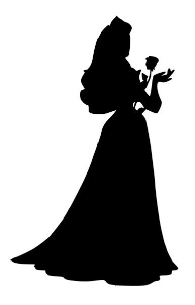 Vinyl Car Decal Run Disney Princess Aurora Sleeping Beauty Silhouette Sticker