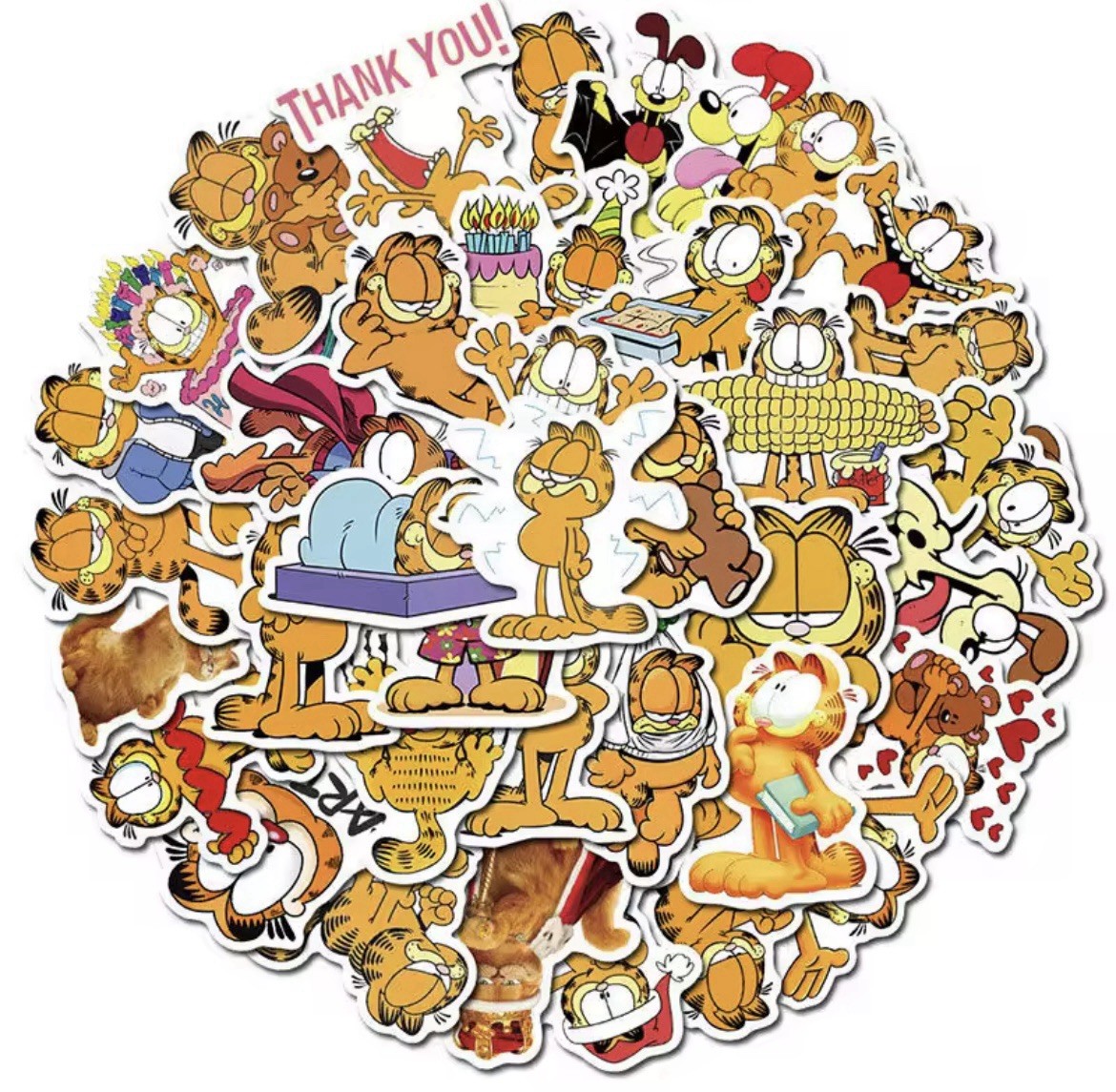 Cat Cartoon Nostalgia Cat Character Stickers 50pc Matte Stickers FREE SHIPPING