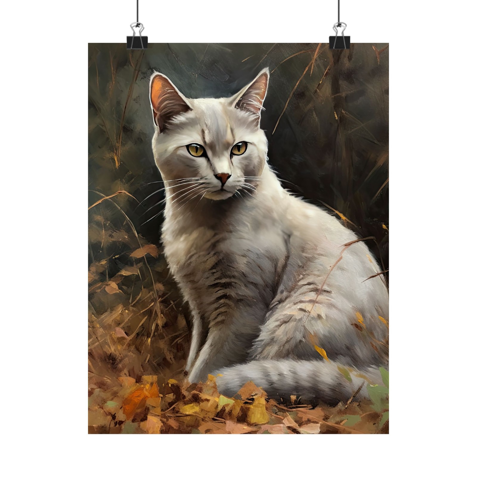Burmilla Cat Art Print, Cat Wall Art, Cat Artwork, Animal Painting