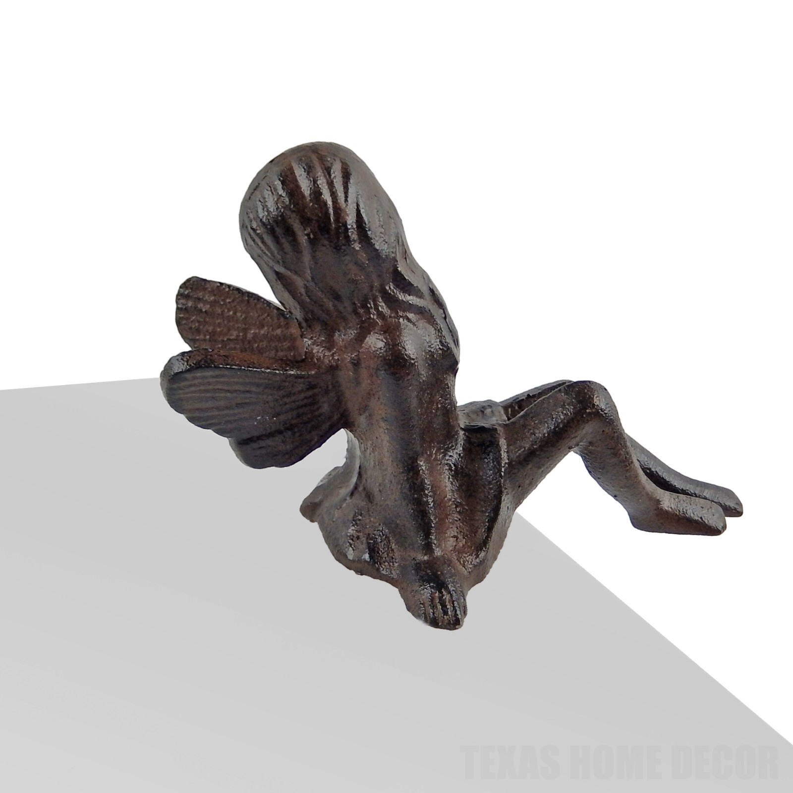 Fairy Figurine Shelf Sitter Garden Rustic Cast Iron