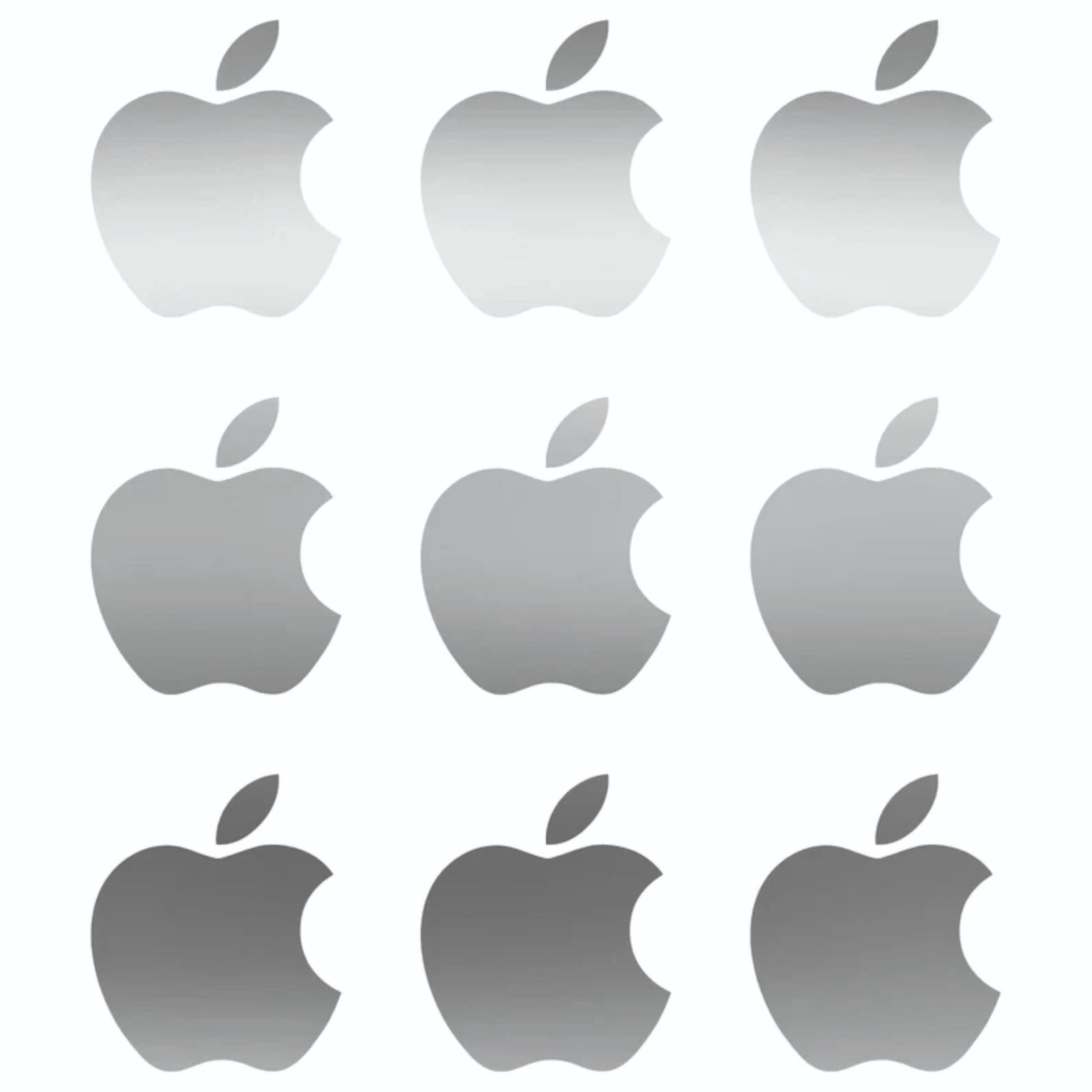 Small Apple logo Vinyl Decals Phone Laptop Small Stickers Apple Set of 12