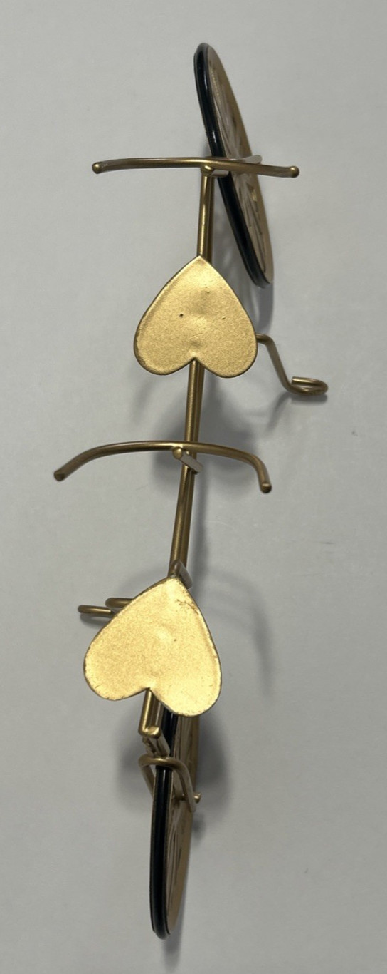 Bicycle Built For 2 Golden Decorative Bike Art Metal Sculpture 12X6″ Home Decor