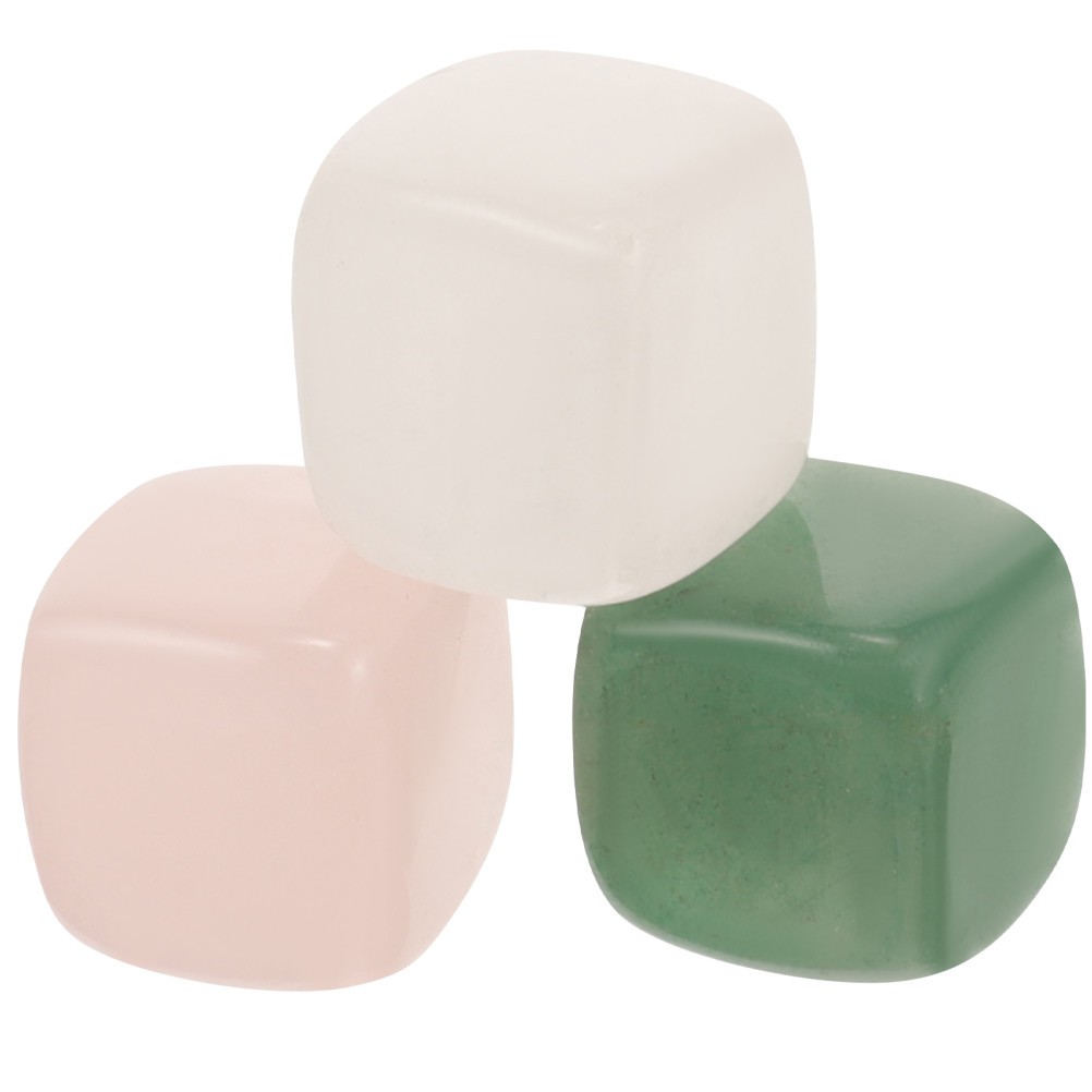 3Pcs Polished Assorted Color Crystal Stones for Home Decor and Spiritual Use