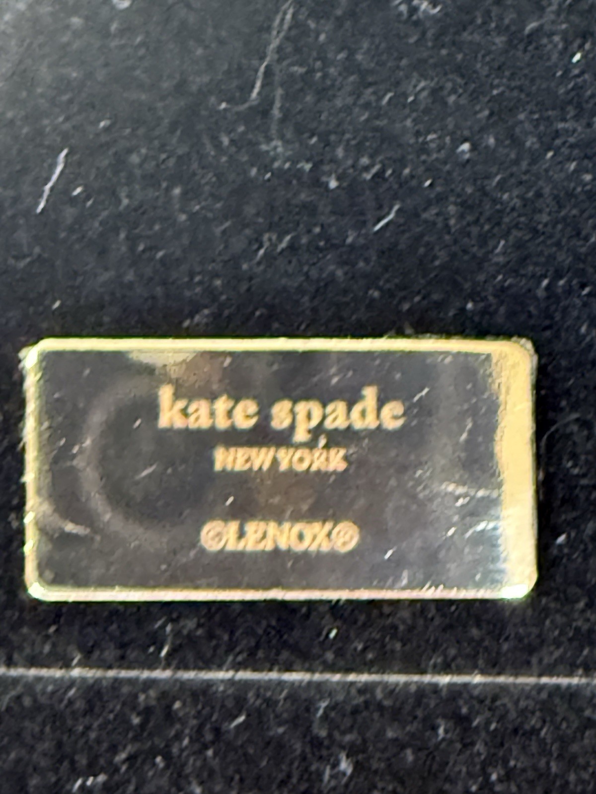 Kate Spade New York for Lenox Yellow Beveled Glass 4x6in Picture Frame