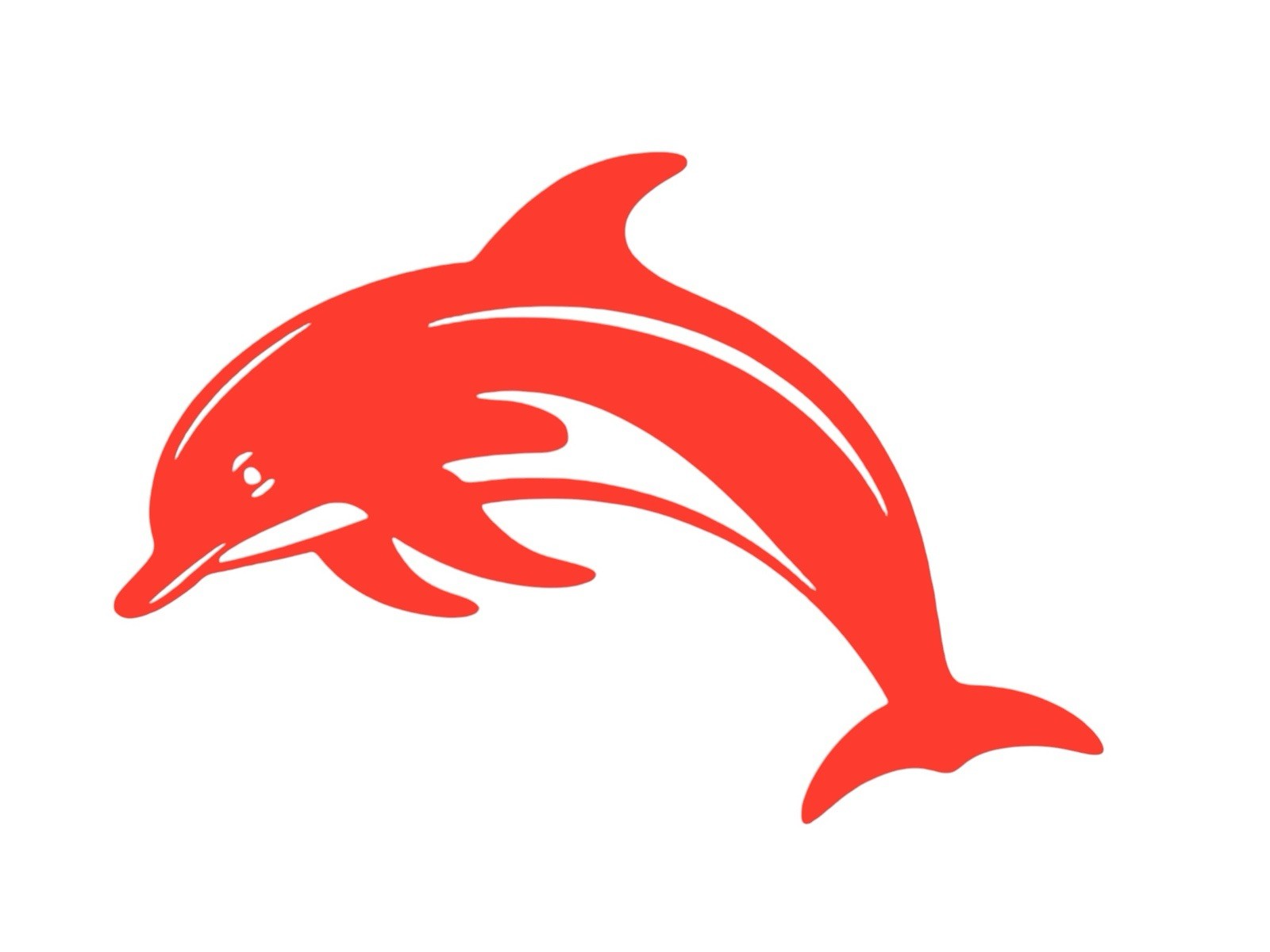 Dolphin design #2 Decal for car Windows Laptops most Smooth Surfaces