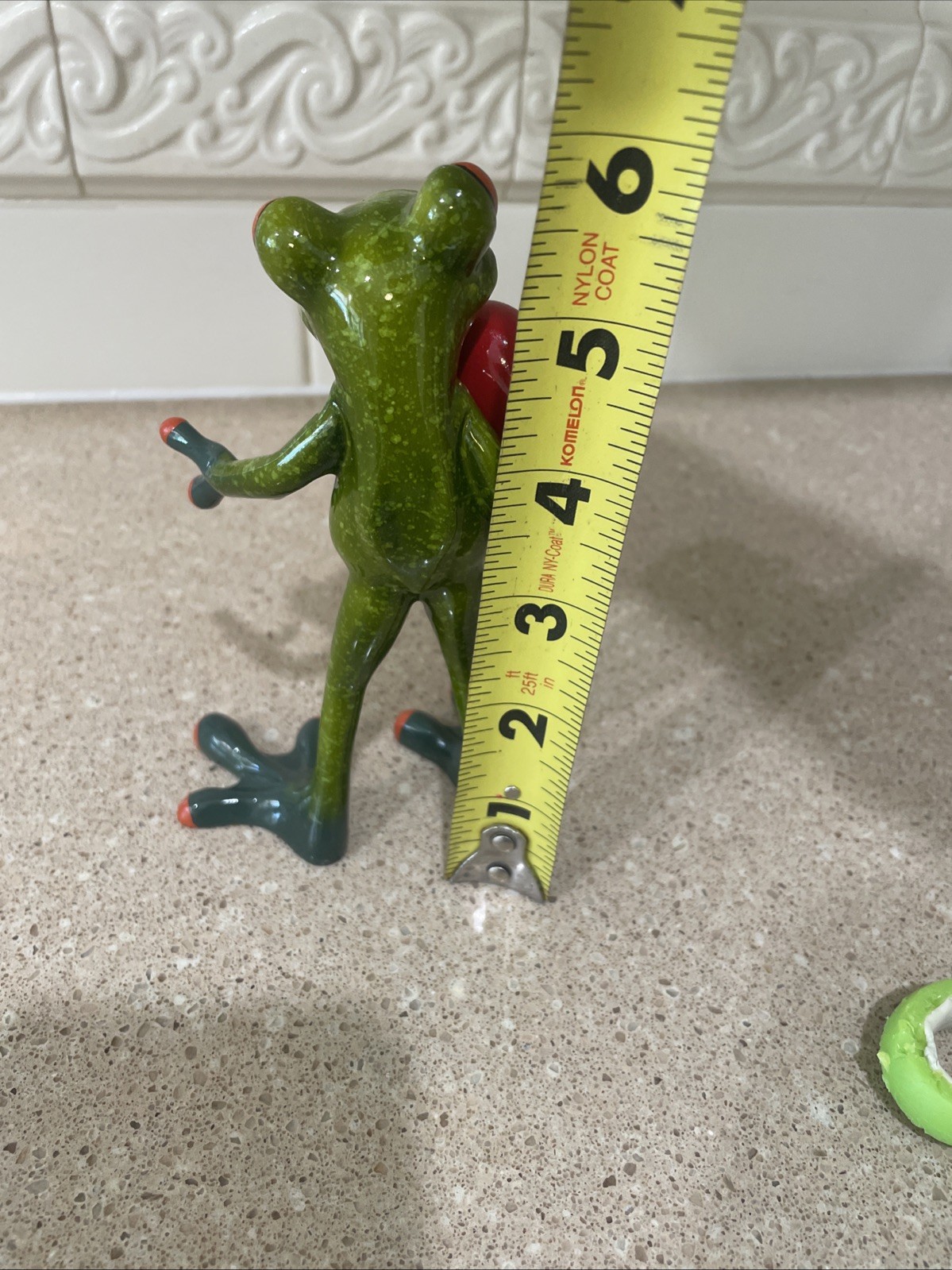 Frog Figurine Holding A Red Heart