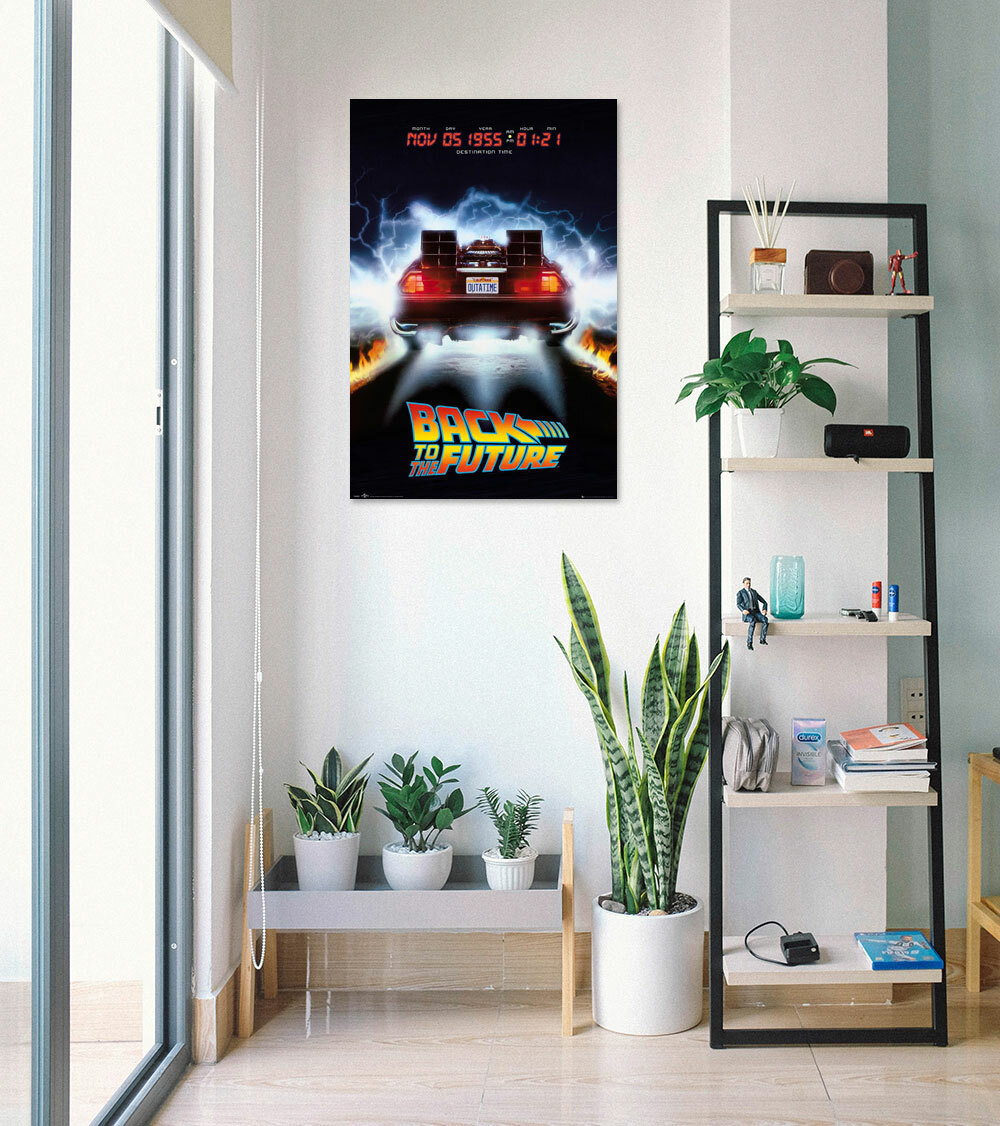 Back To The Future – Movie Poster (Delorean) (Size: 24″ X 36″)