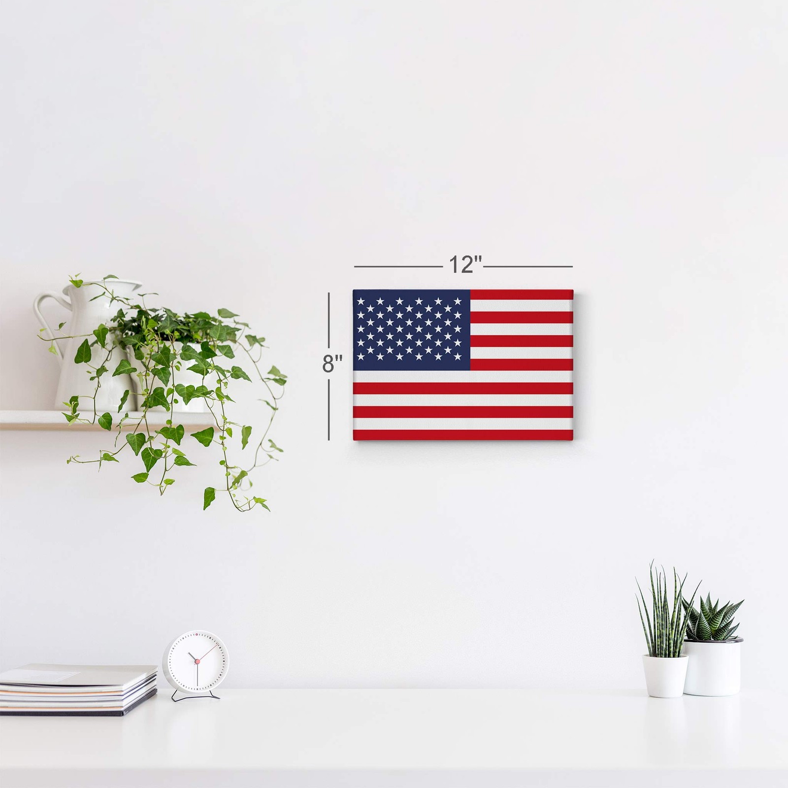 American Flag CANVAS PRINT United States Canvas Wall Art USA Flag Wall Art Ho…