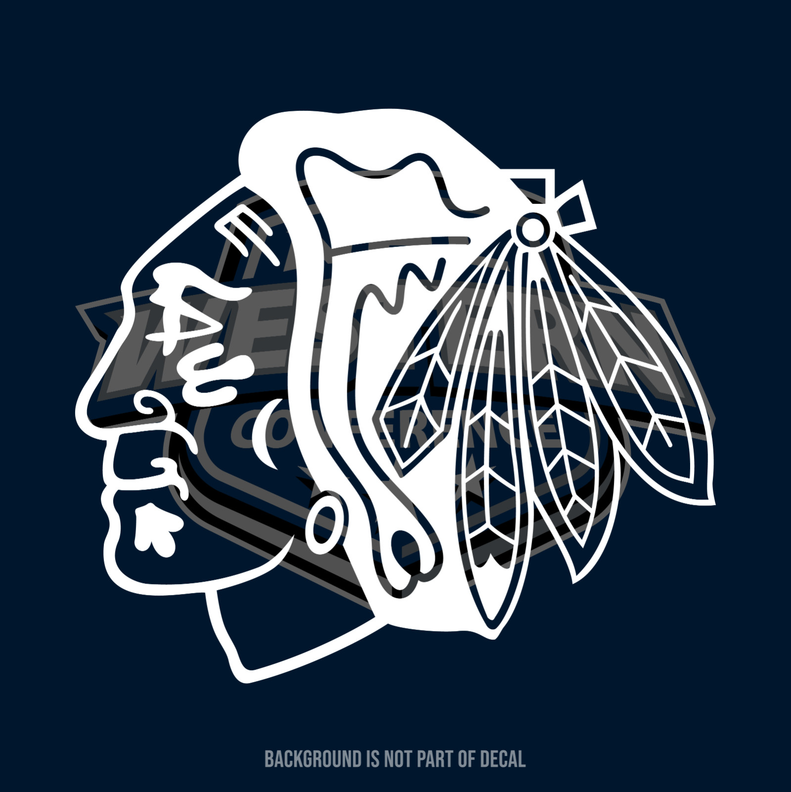 Chicago Blackhawk Vinyl Decal Sticker