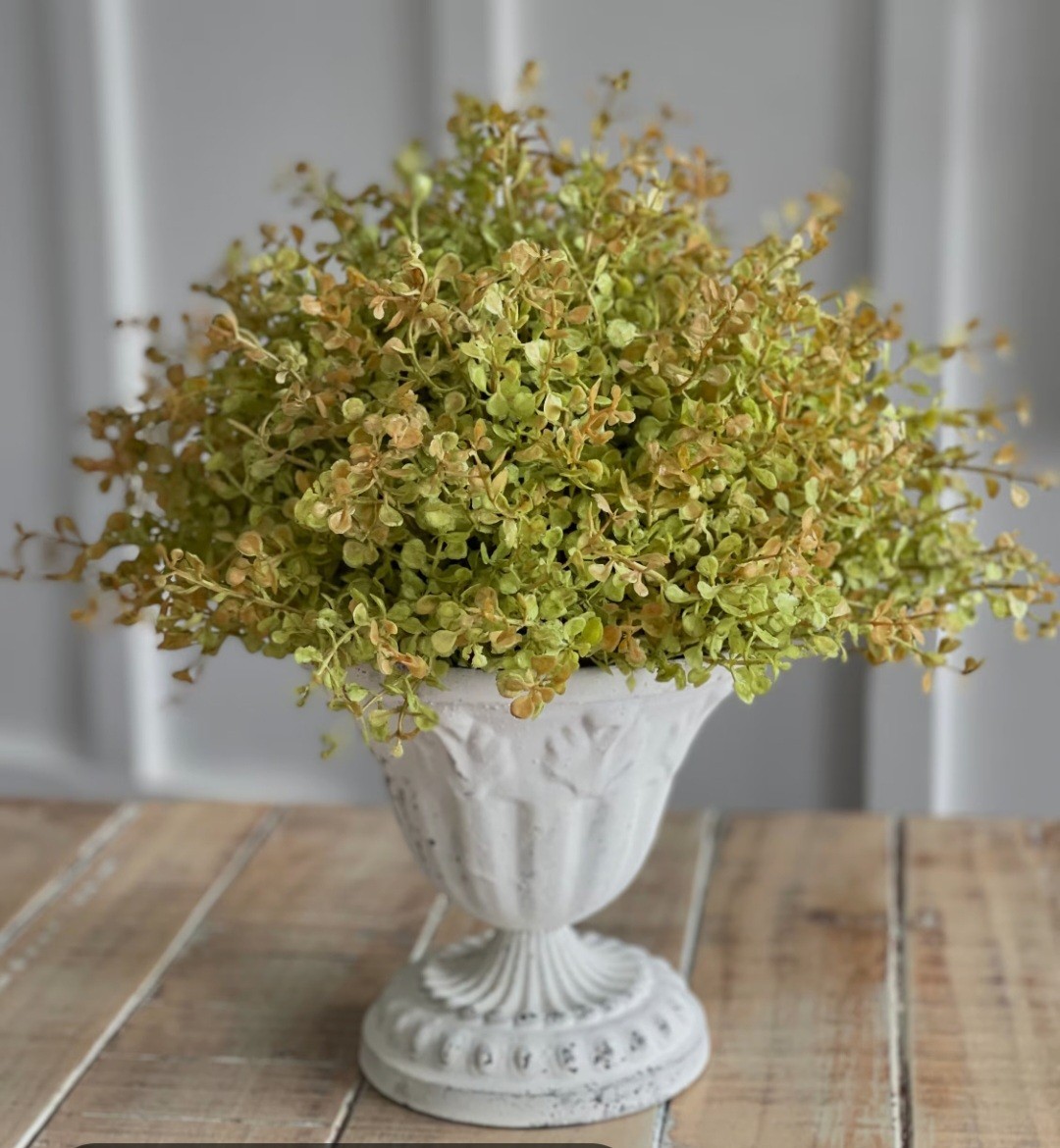 Faux Baby Grass Greenery Ball – Floral Filler Spring Everyday Decor – Realistic