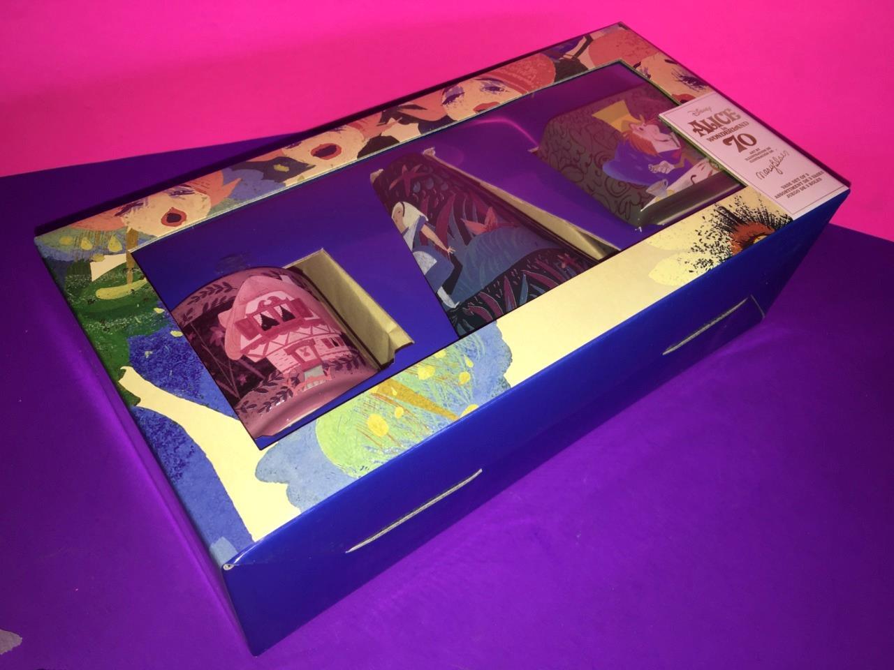 Walt Disney Alice in Wonderland 70th Anniversary by Mary Blair Vase Set of 3