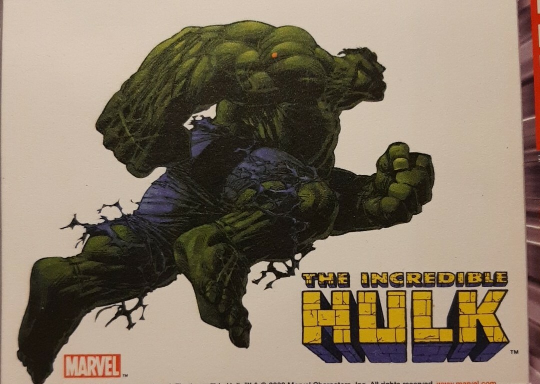 New 2003 Marvel Kalan Window Clings Decal Captain America Hulk Avengers MCU Gift