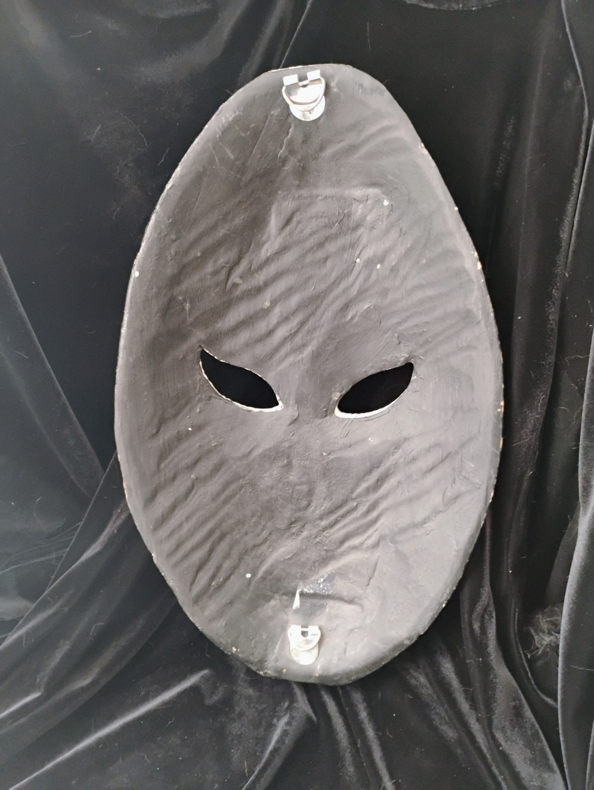 Modern Art, Two Faced Smiling Frowning Wood Mask, Wall Decor,18″ Tall