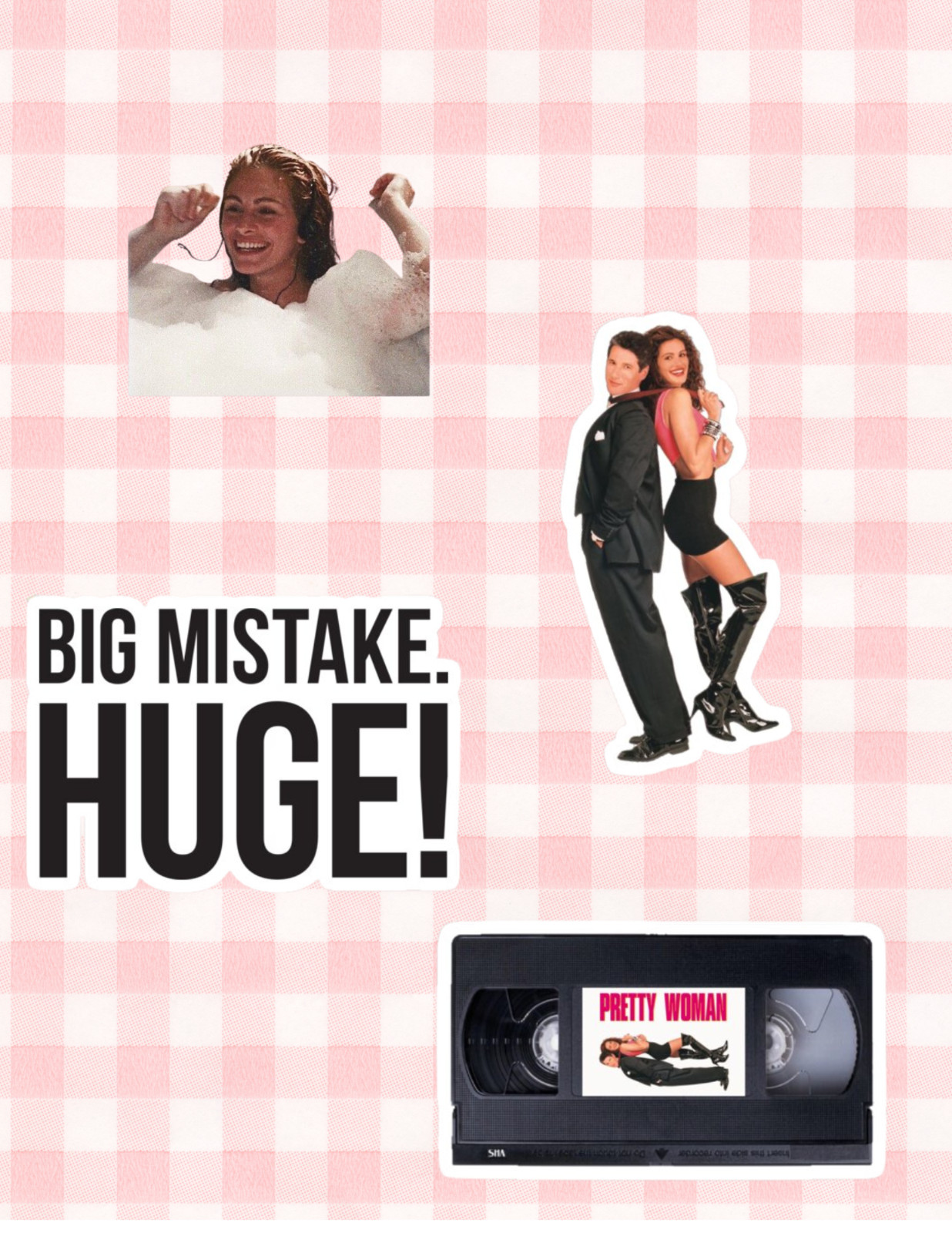 Pretty Woman 90’s Movie 4pc Sticker Pack