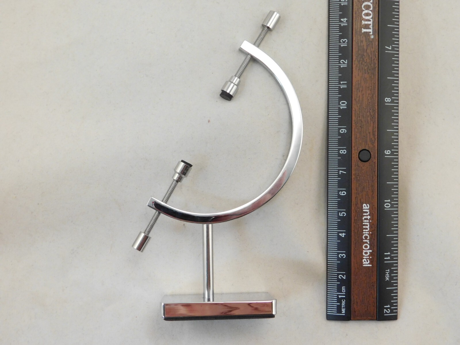 Display Stand CALIPER Type Adjustable Chrome Medium Size