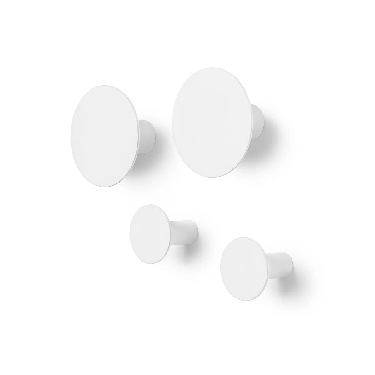 Blomus Ponto Wall Hooks Set of 4 in Lily White – 65798 – New Open Box